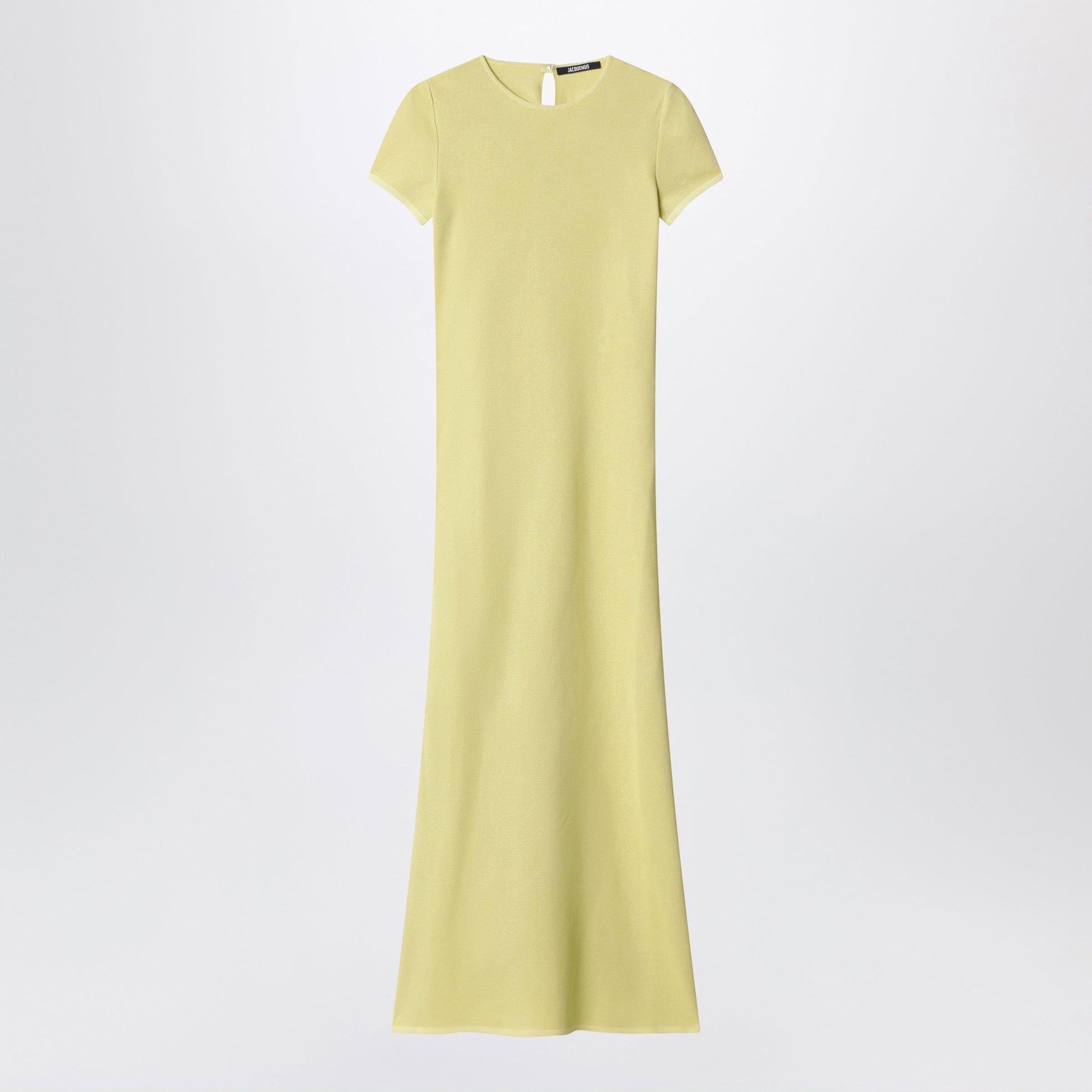Jacquemus Maxi Dress La Robe Maille In Yellow Knit Women JACQUEMUS