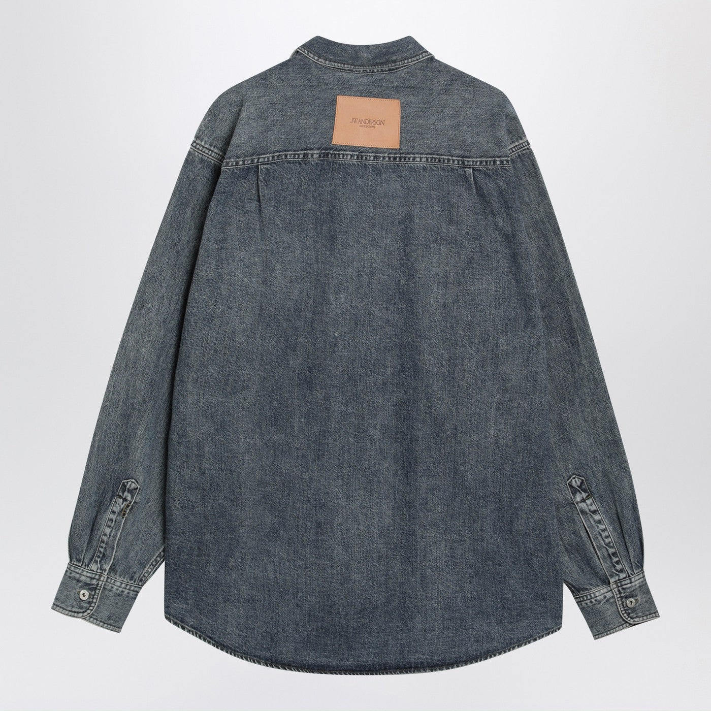 Jw Anderson Mid-Blue Oversized Denim Shirt Men J.W. ANDERSON
