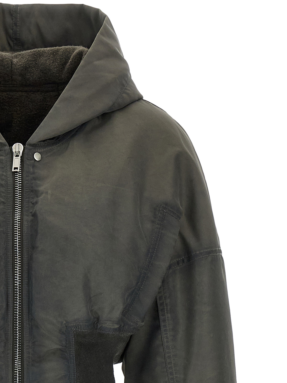 Drkshdw Women 'Hooded Cropped Flight' Bomber Jacket DRKSHDW
