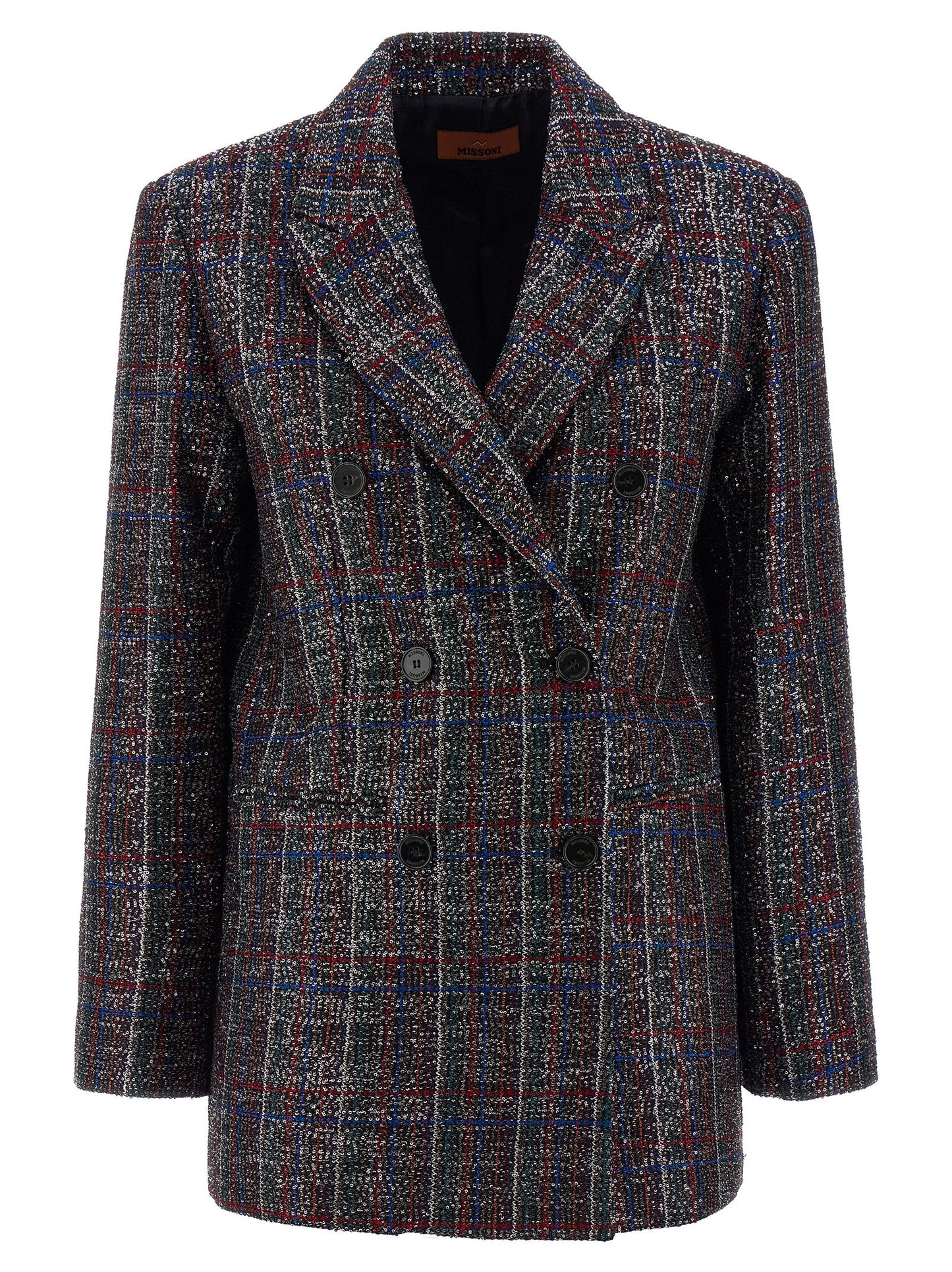 Missoni Women Sequin Tartan Blazer