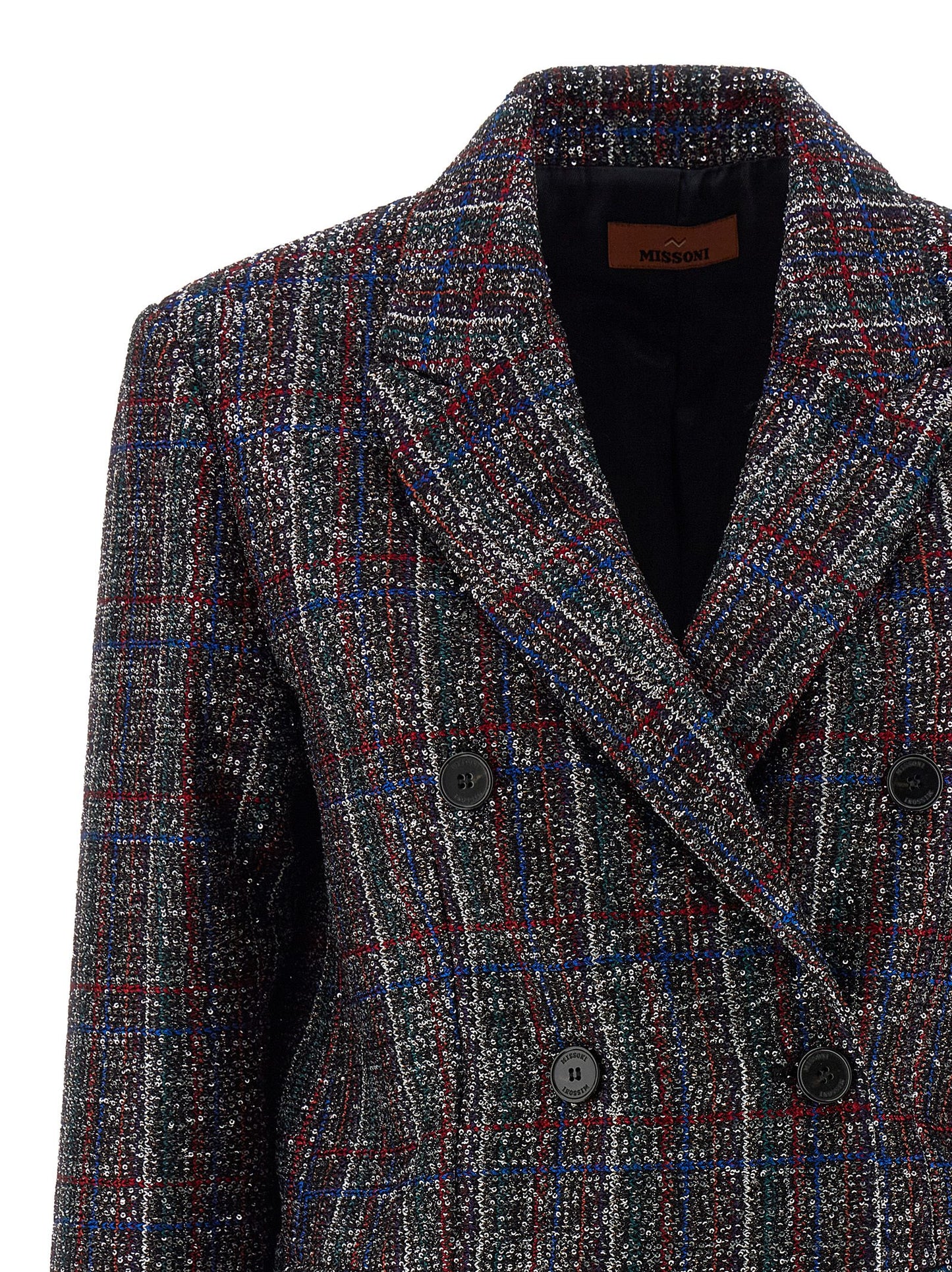 Missoni Women Sequin Tartan Blazer
