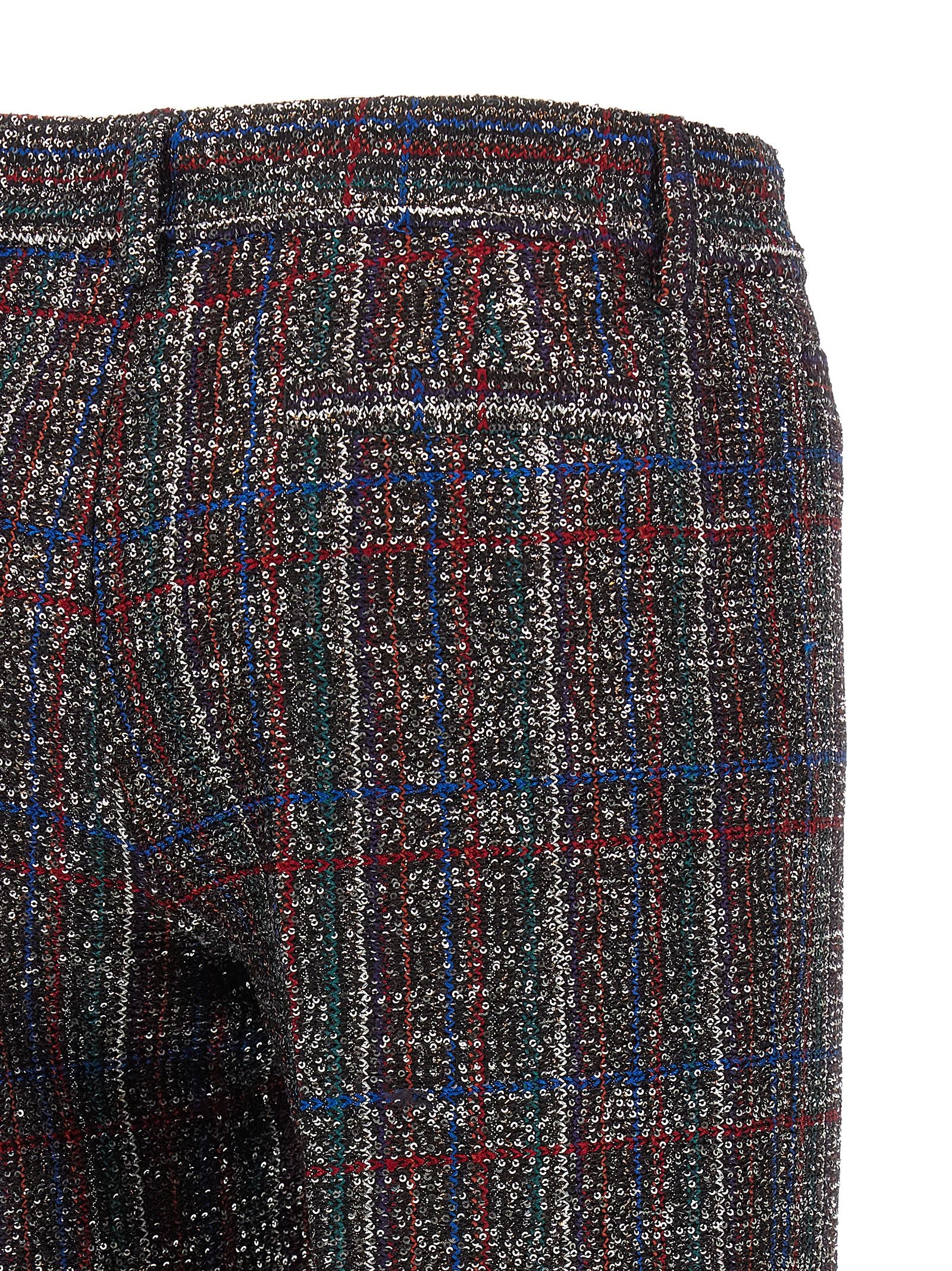 Missoni Women Sequin Tartan Pants MISSONI