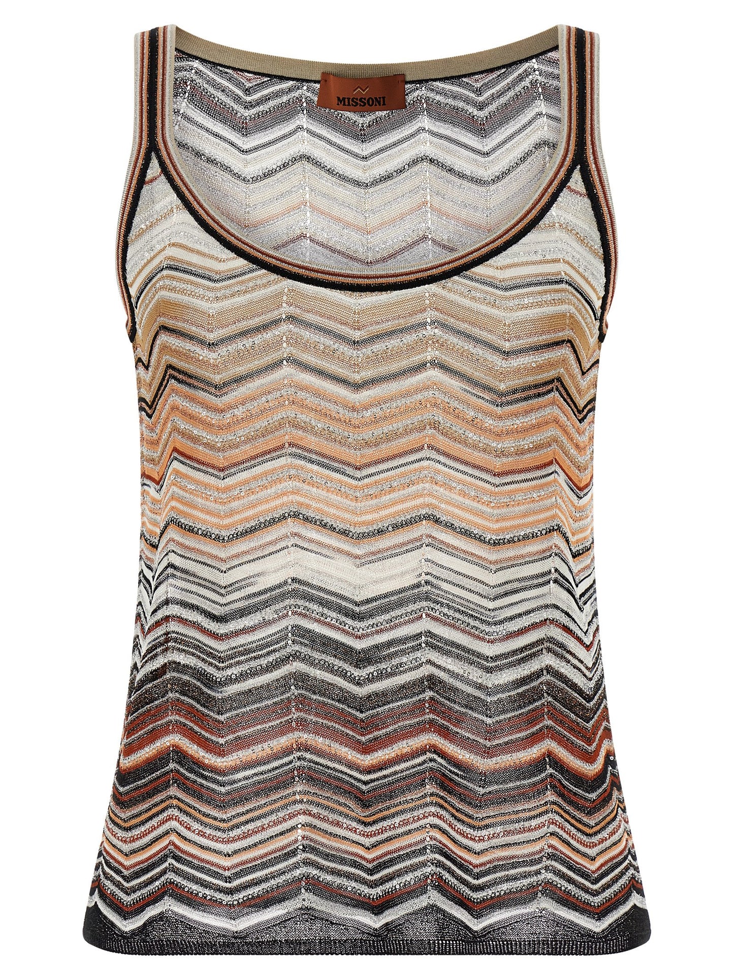 Missoni Women Tank Top Chevron Lamé MISSONI