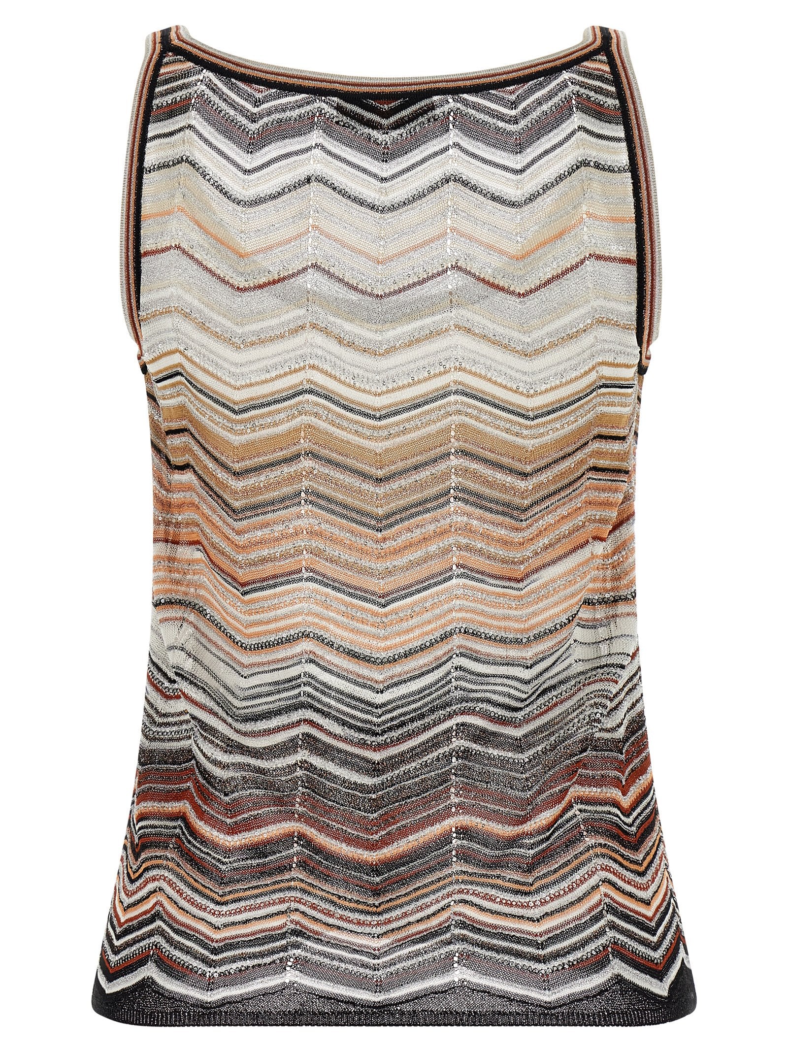 Missoni Women Tank Top Chevron Lamé MISSONI