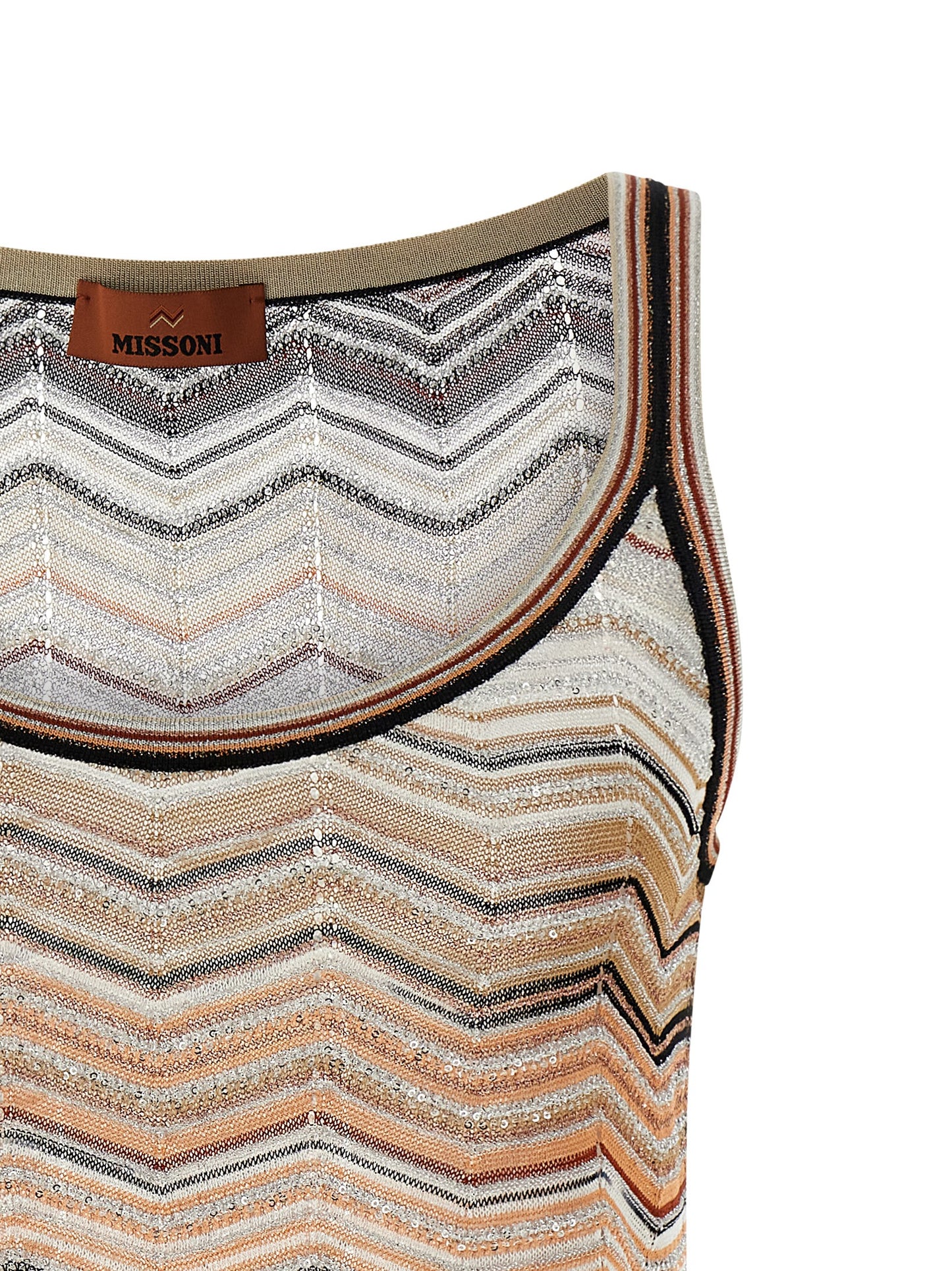 Missoni Women Tank Top Chevron Lamé MISSONI