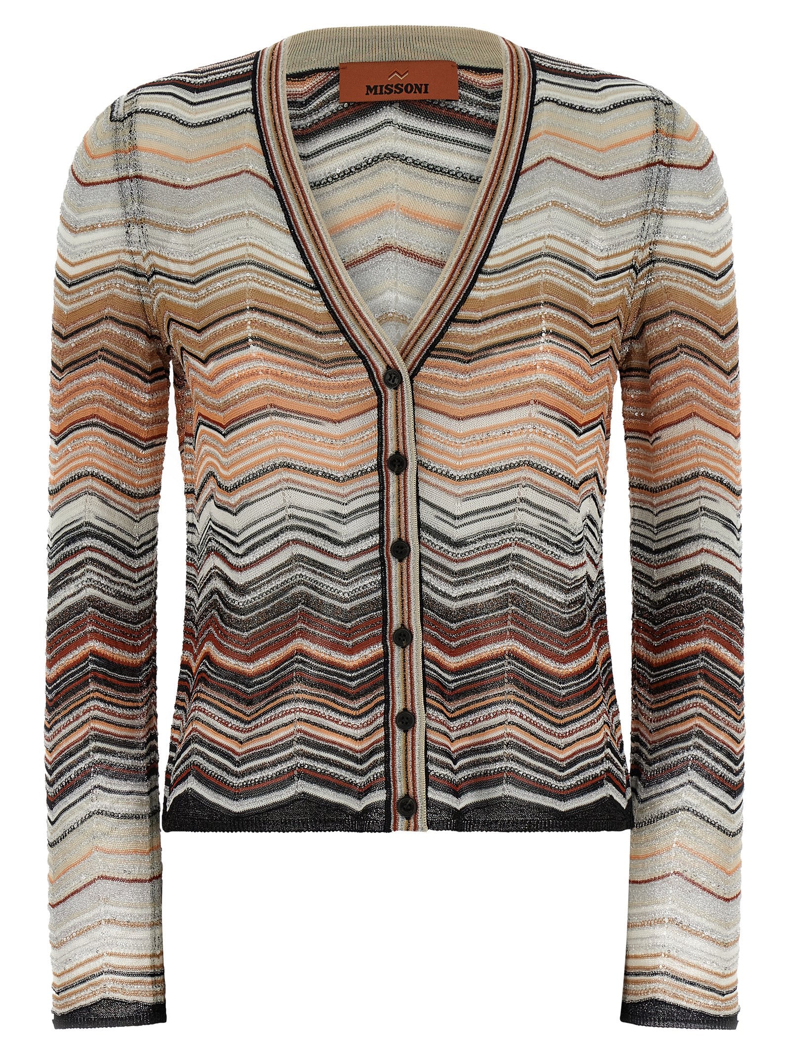 Missoni Women Chevron Lamé Cardigan MISSONI