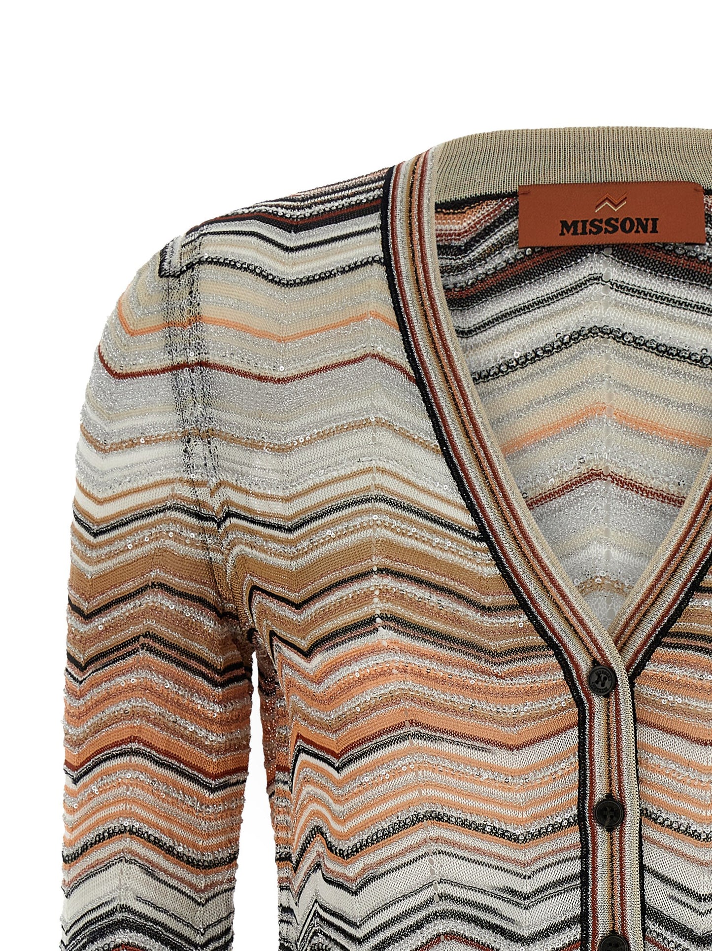 Missoni Women Chevron Lamé Cardigan MISSONI