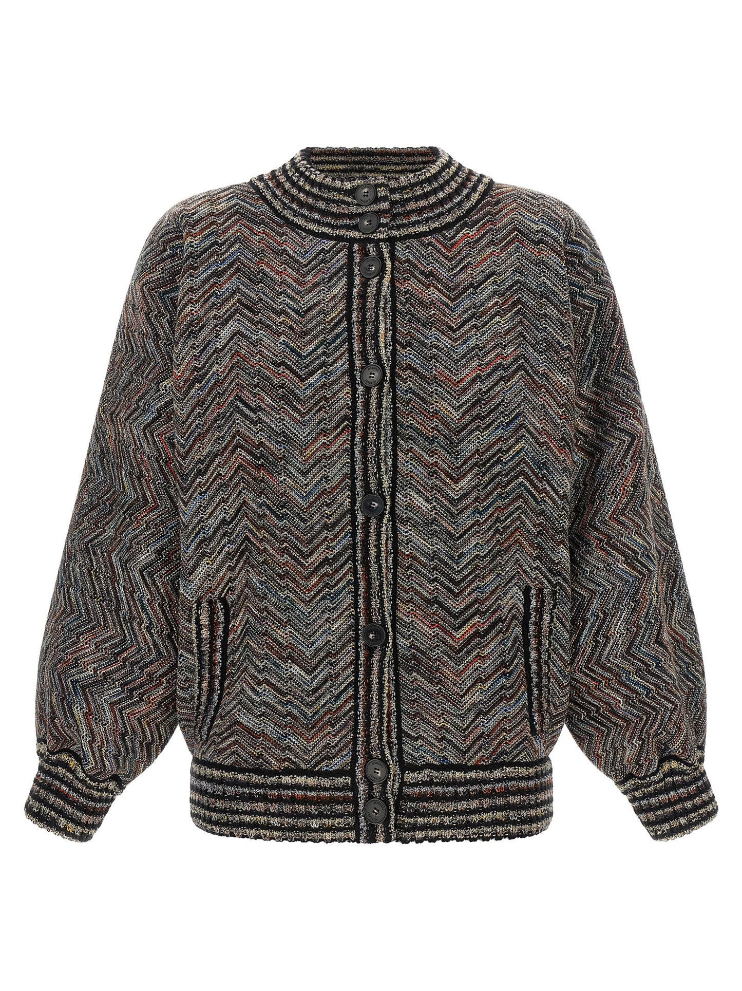 Missoni Women Chevron Knit Bomber Jacket MISSONI