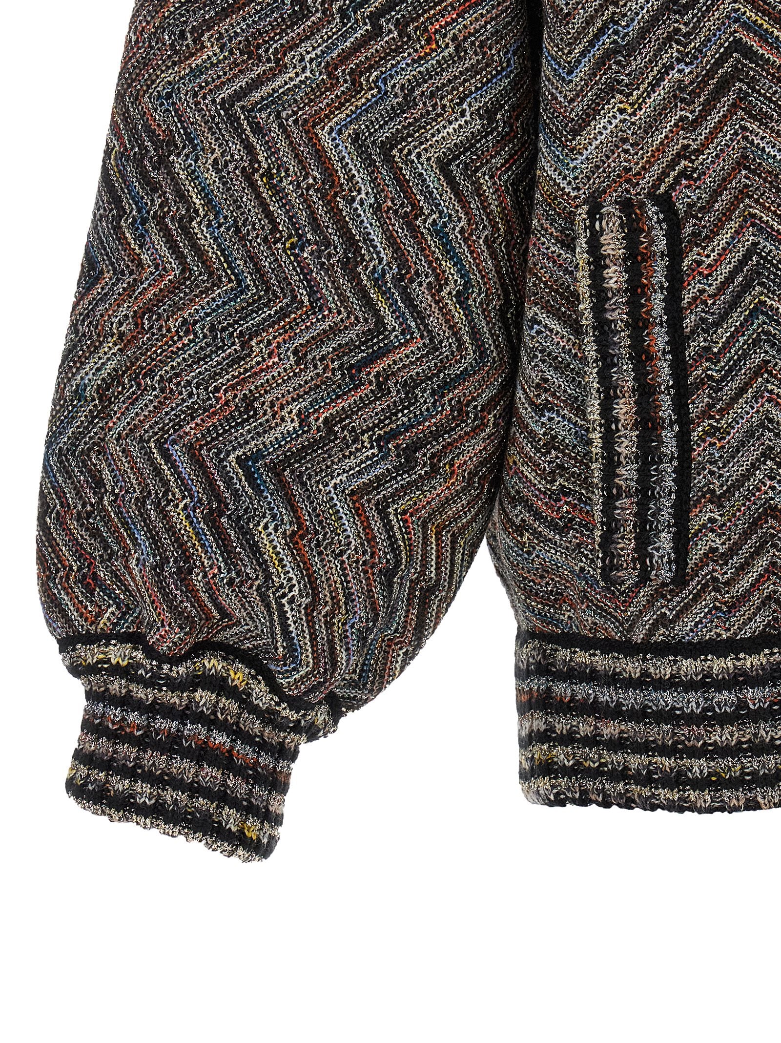 Missoni Women Chevron Knit Bomber Jacket MISSONI