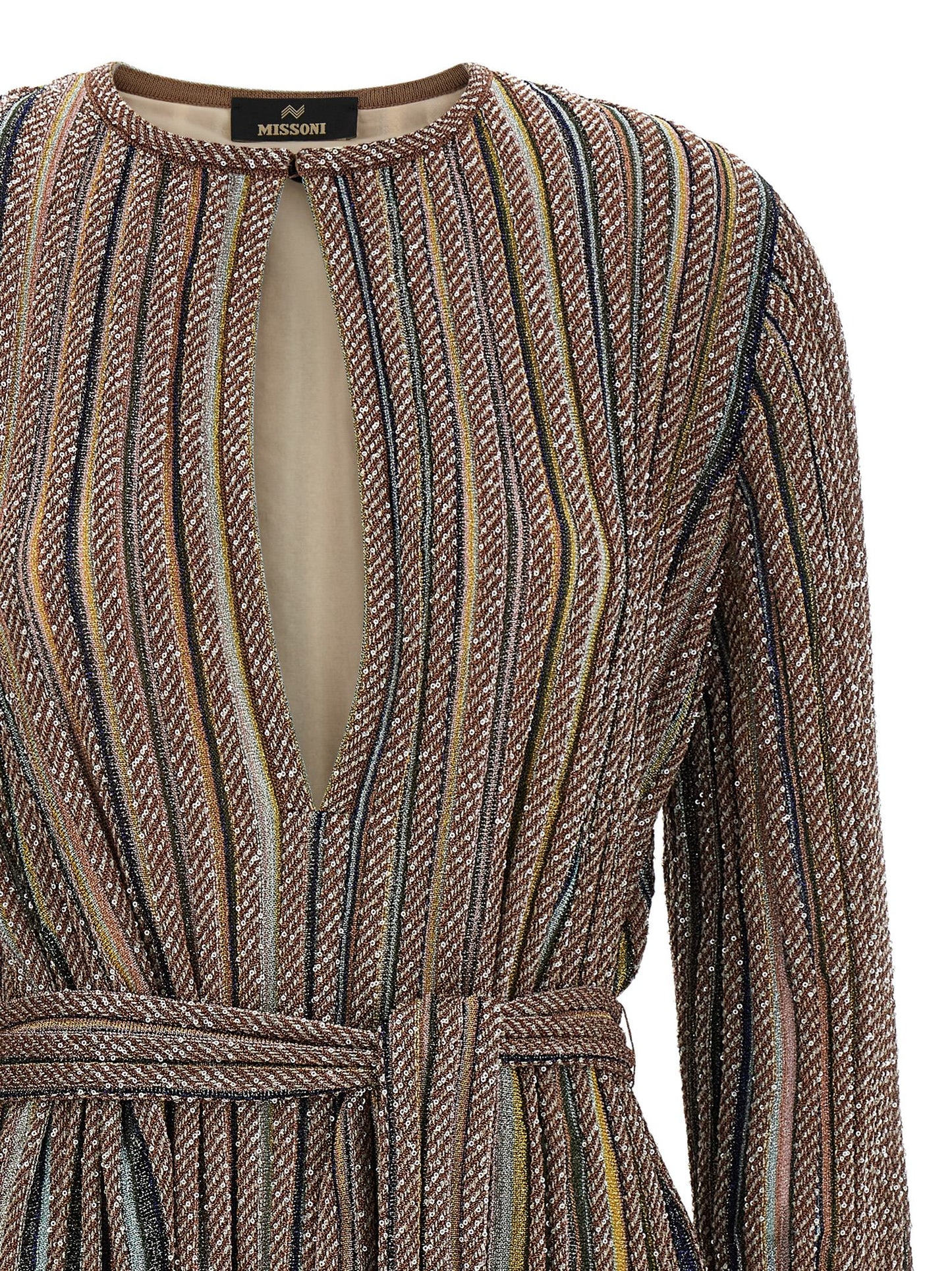 Missoni Women V-Neck And Belt Dress MISSONI