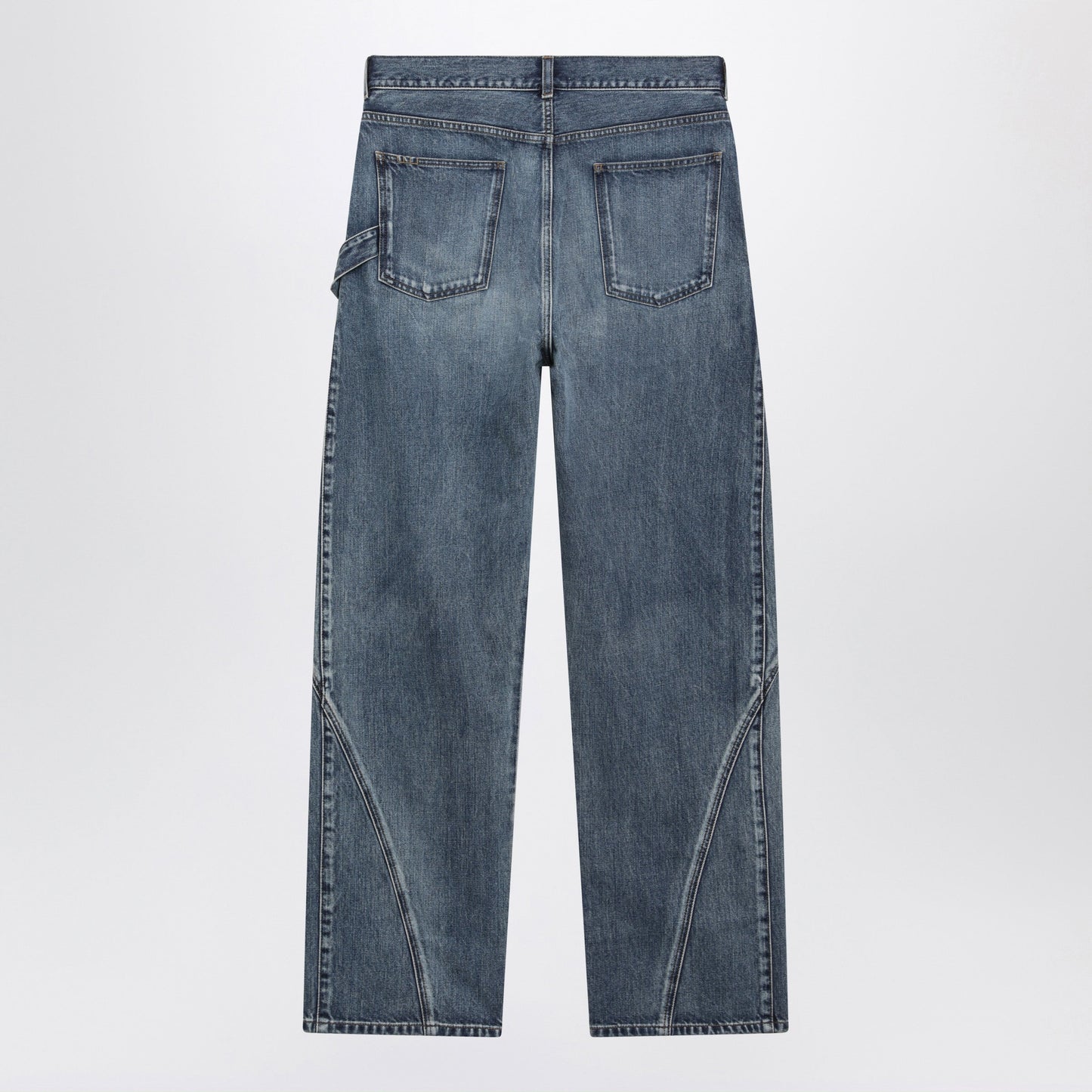 Jw Anderson Mid Blue Twisted Workwear Jeans Men J.W. ANDERSON