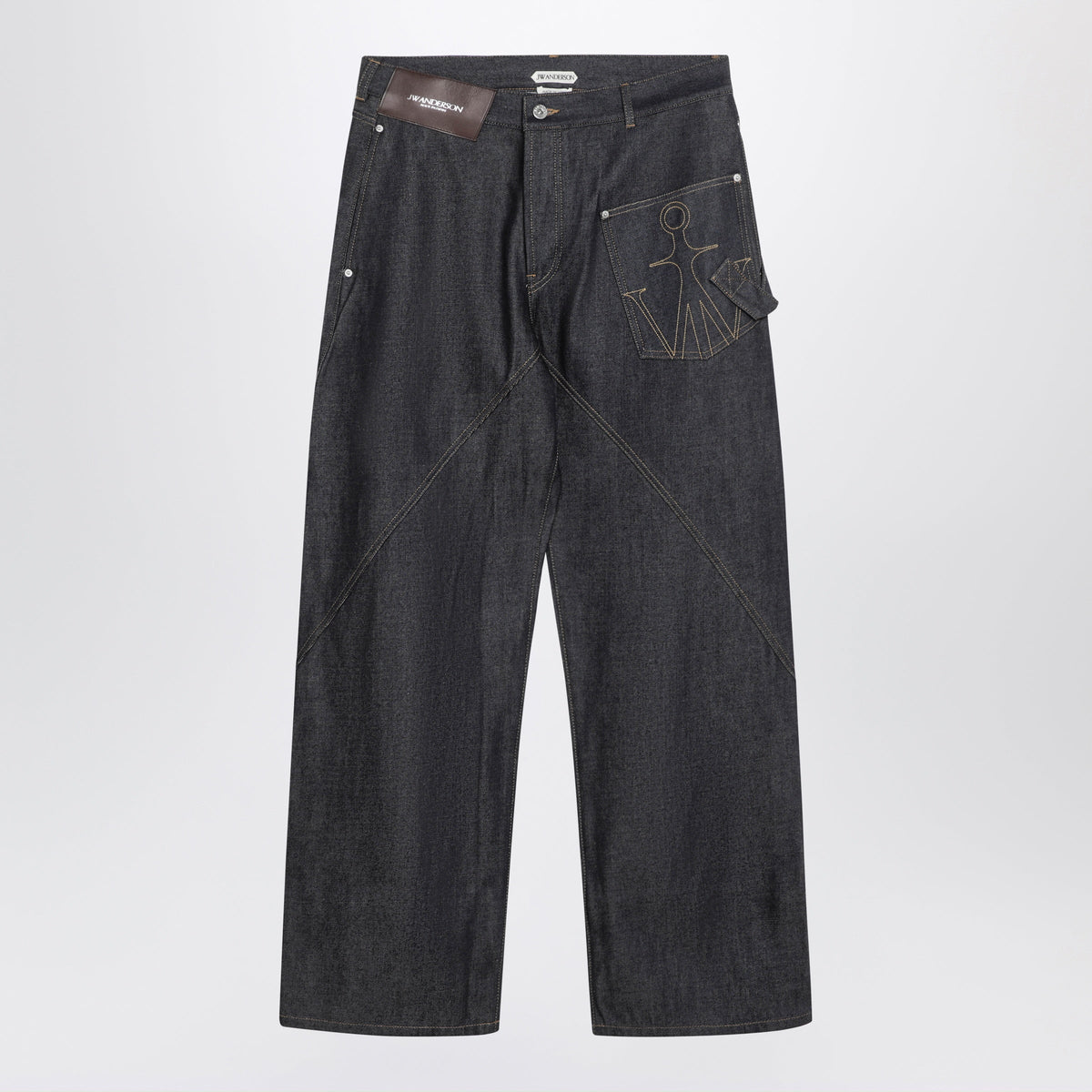 Jw Anderson Twisted Workwear Indigo Denim Jeans Men J.W. ANDERSON