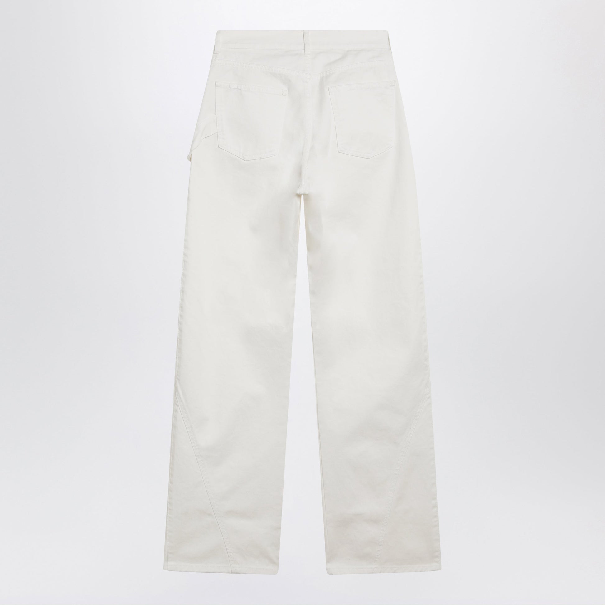Jw Anderson White Twisted Denim Jeans Women J.W. ANDERSON