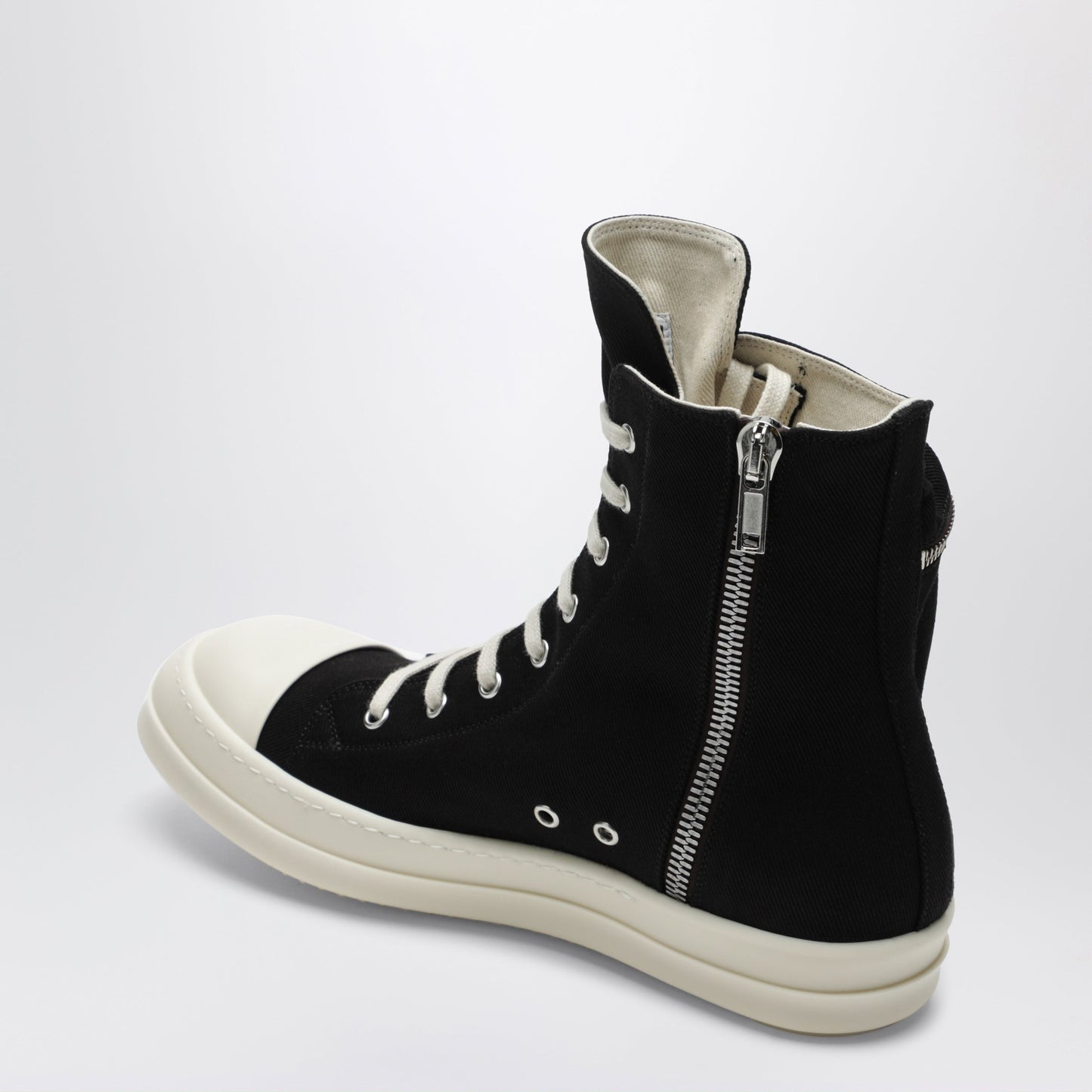 Drkshdw Temple Cargo Sneakers In Black/Milk White Denim Men DRKSHDW