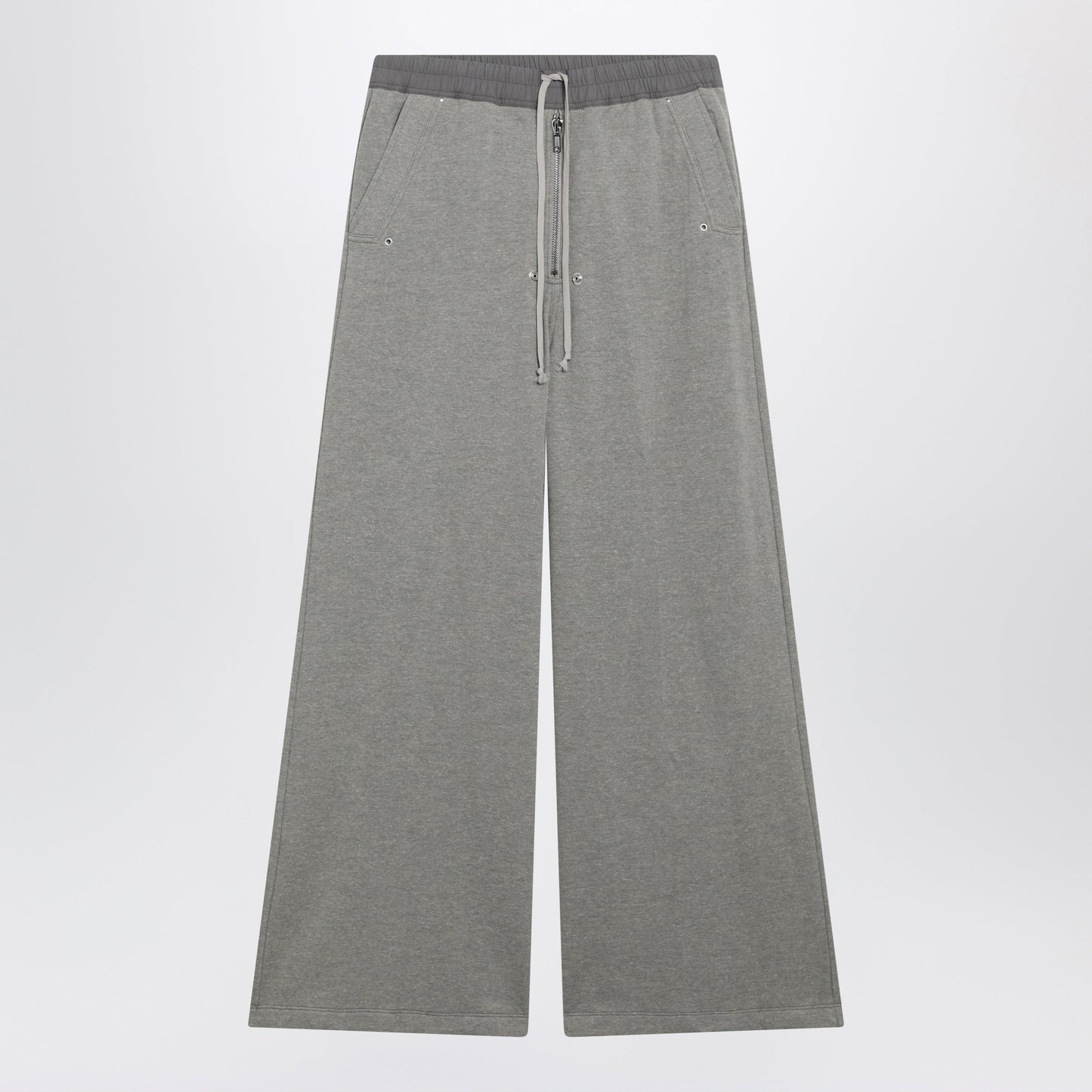 Drkshdw Geth Belas Wide-Leg Drawstring Cotton-Blend Trousers In Grey Men DRKSHDW