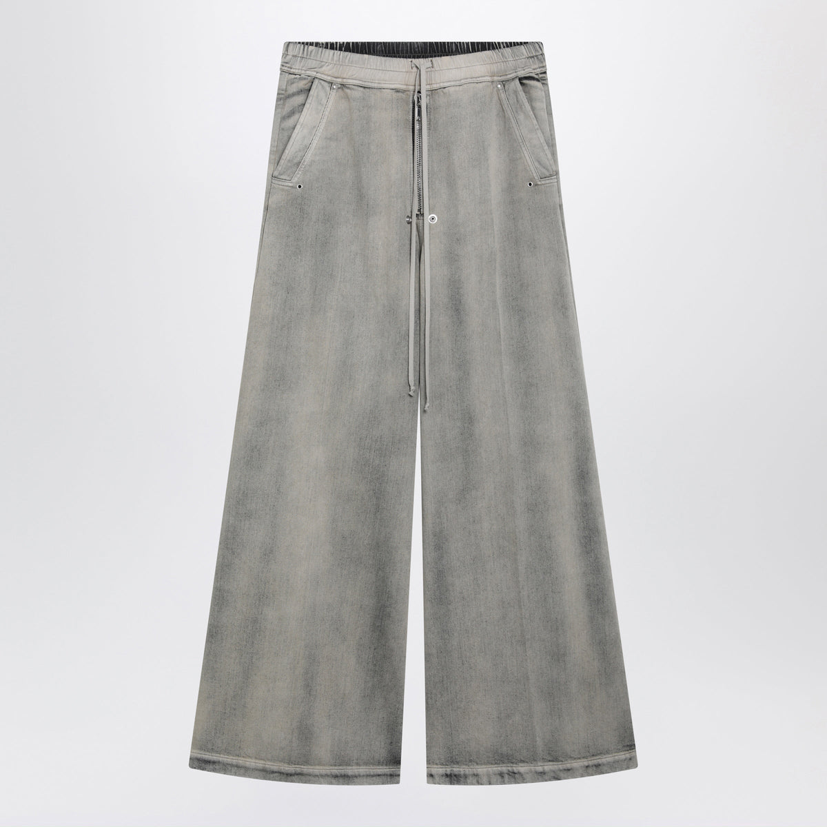 Drkshdw Wide-Leg Trousers In Mineral Grey Washed Denim Men DRKSHDW
