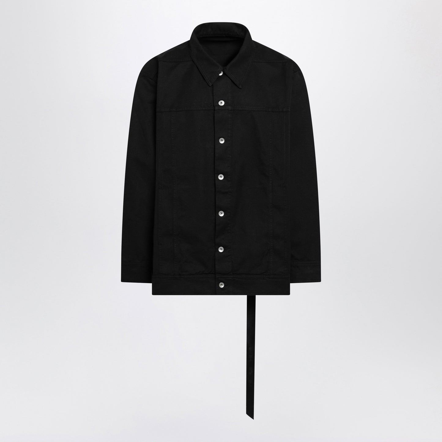 Drkshdw Black Oversized Jacket In Cotton Men DRKSHDW