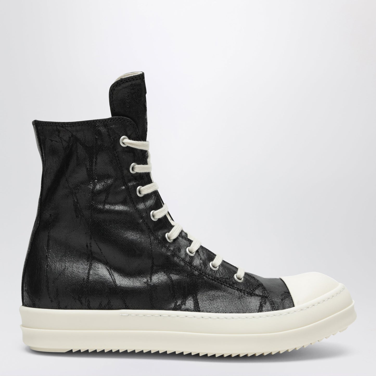 Drkshdw Tower Sneakers In Black/Milk White In Megacrust Denim Men DRKSHDW