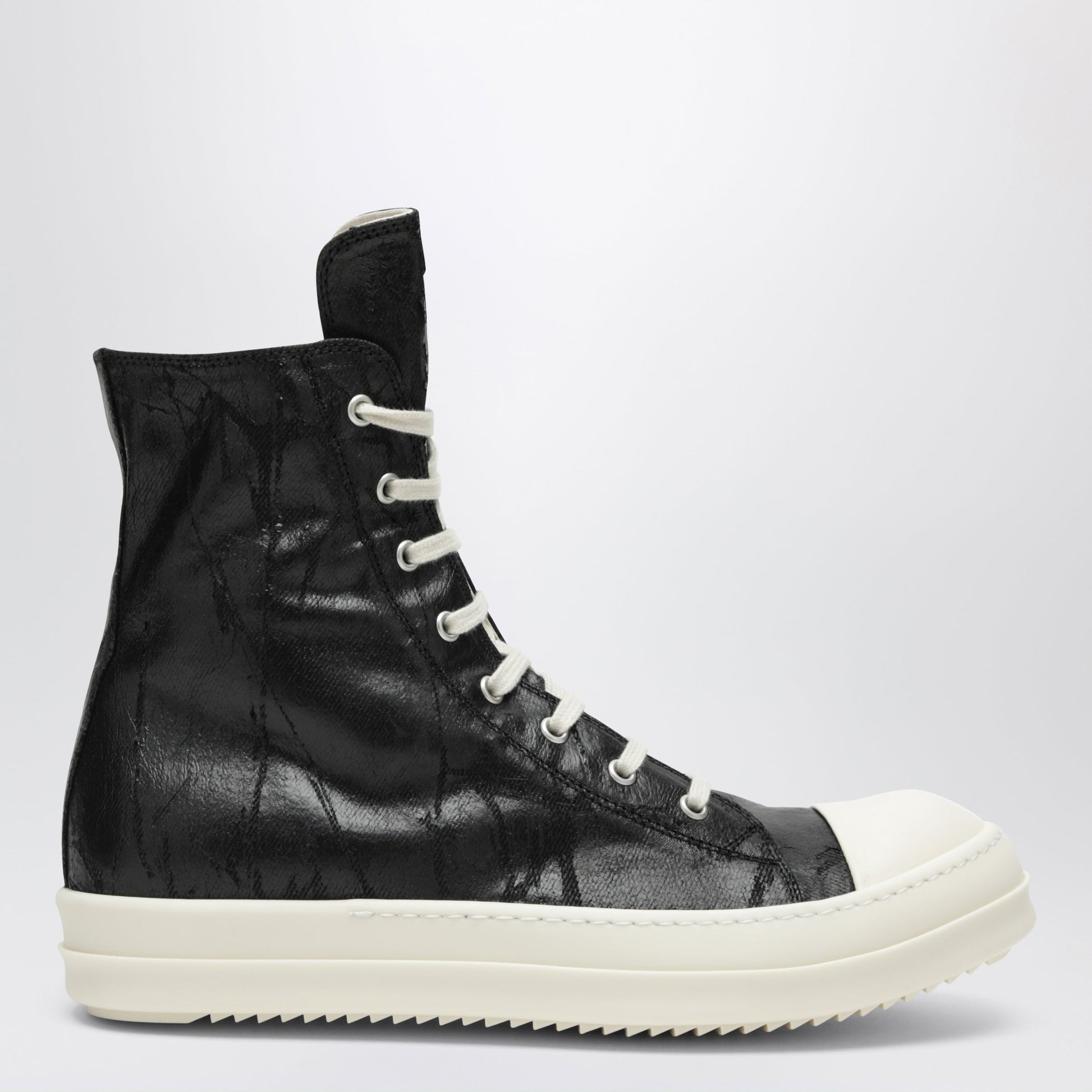 Drkshdw Tower Sneakers In Black/Milk White In Megacrust Denim Men DRKSHDW