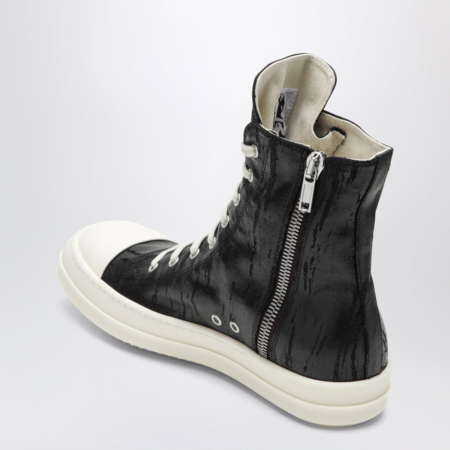 Drkshdw Tower Sneakers In Black/Milk White In Megacrust Denim Men DRKSHDW