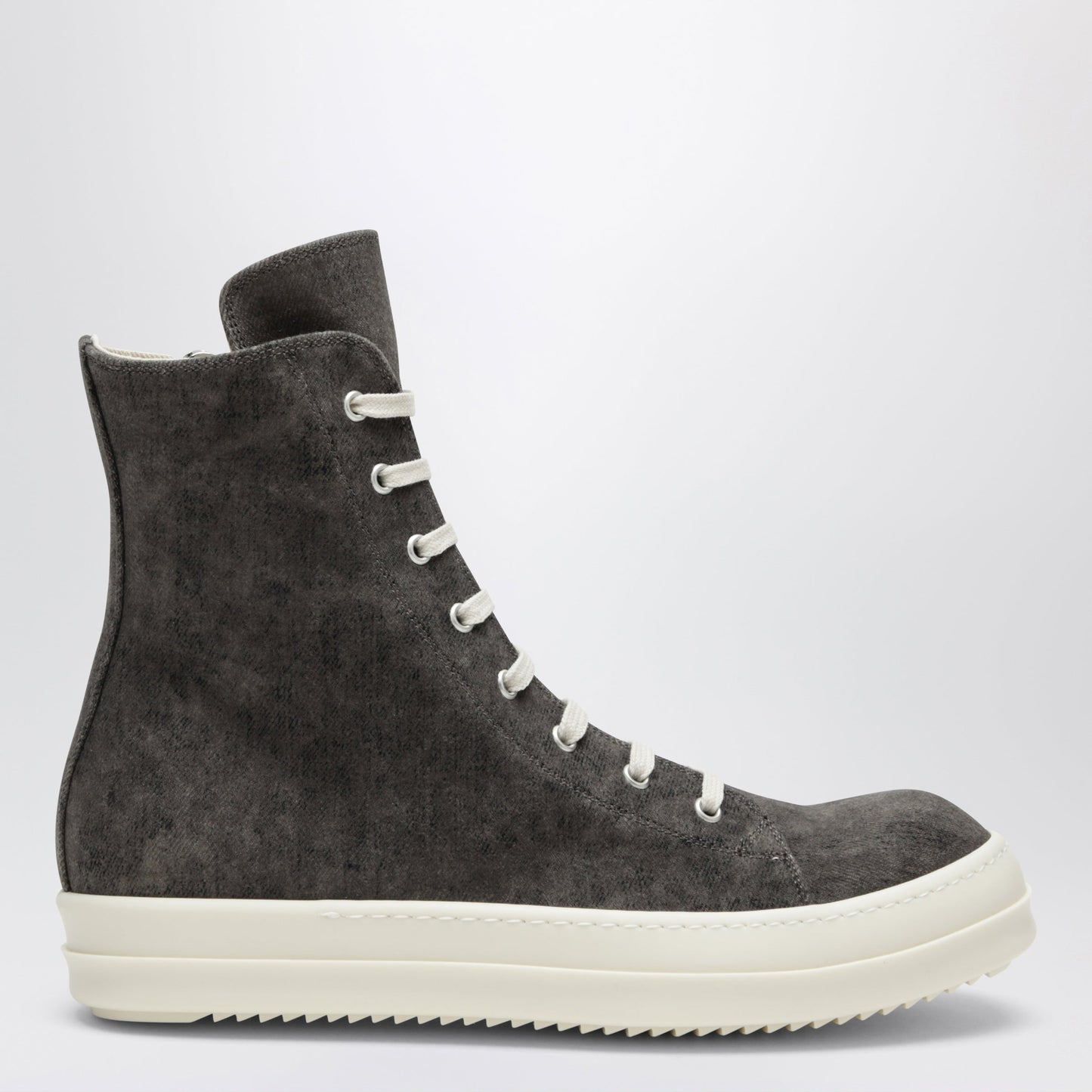 Drkshdw Tower Sneakers In Dusty Grey/Milk White Velvet-Effect Men DRKSHDW