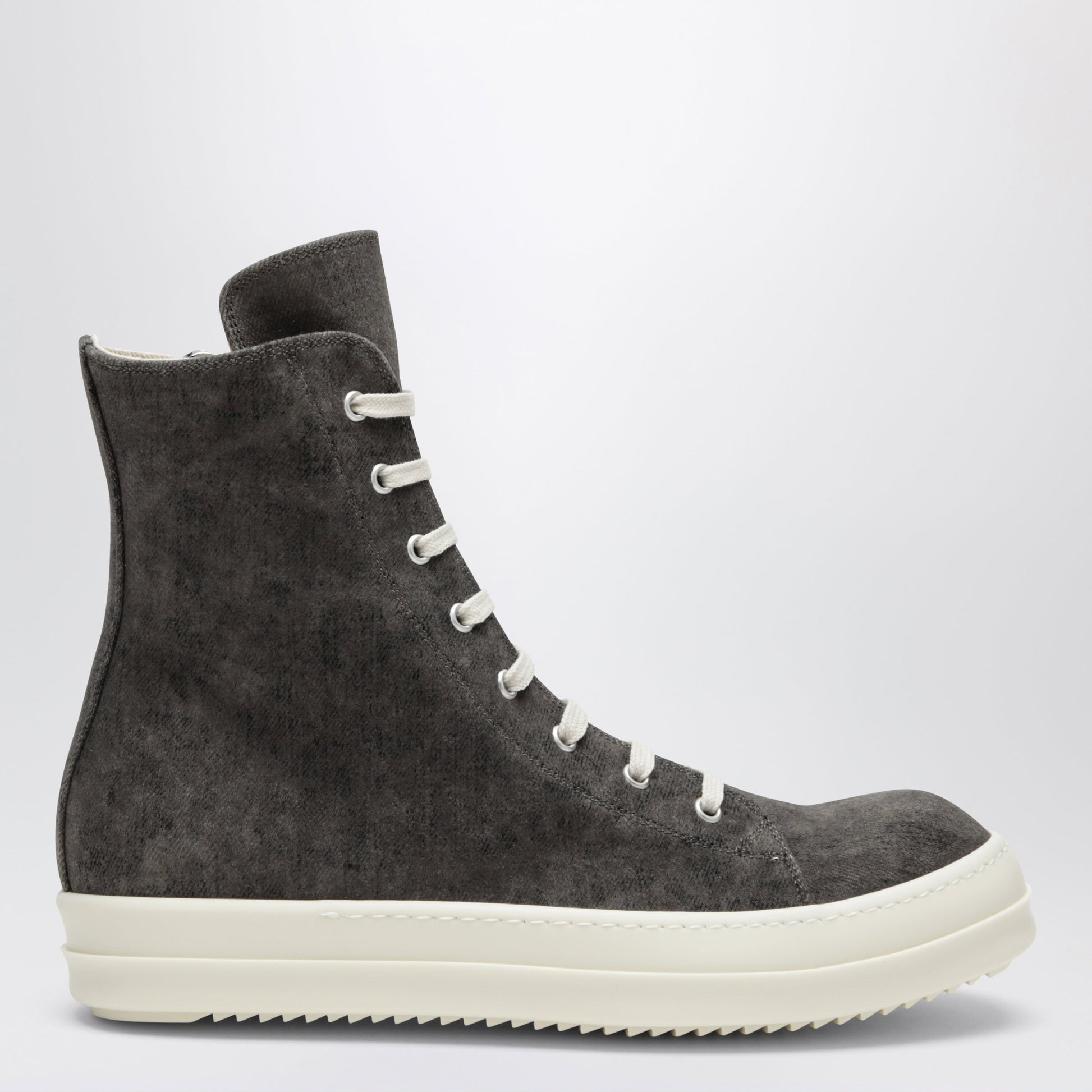 Drkshdw Tower Sneakers In Dusty Grey/Milk White Velvet-Effect Men DRKSHDW