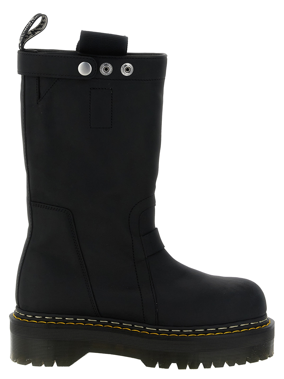 Rick Owens Unisex 'Quad Sole Pull On' Dr.Martens X Rickowens Boots RICK OWENS