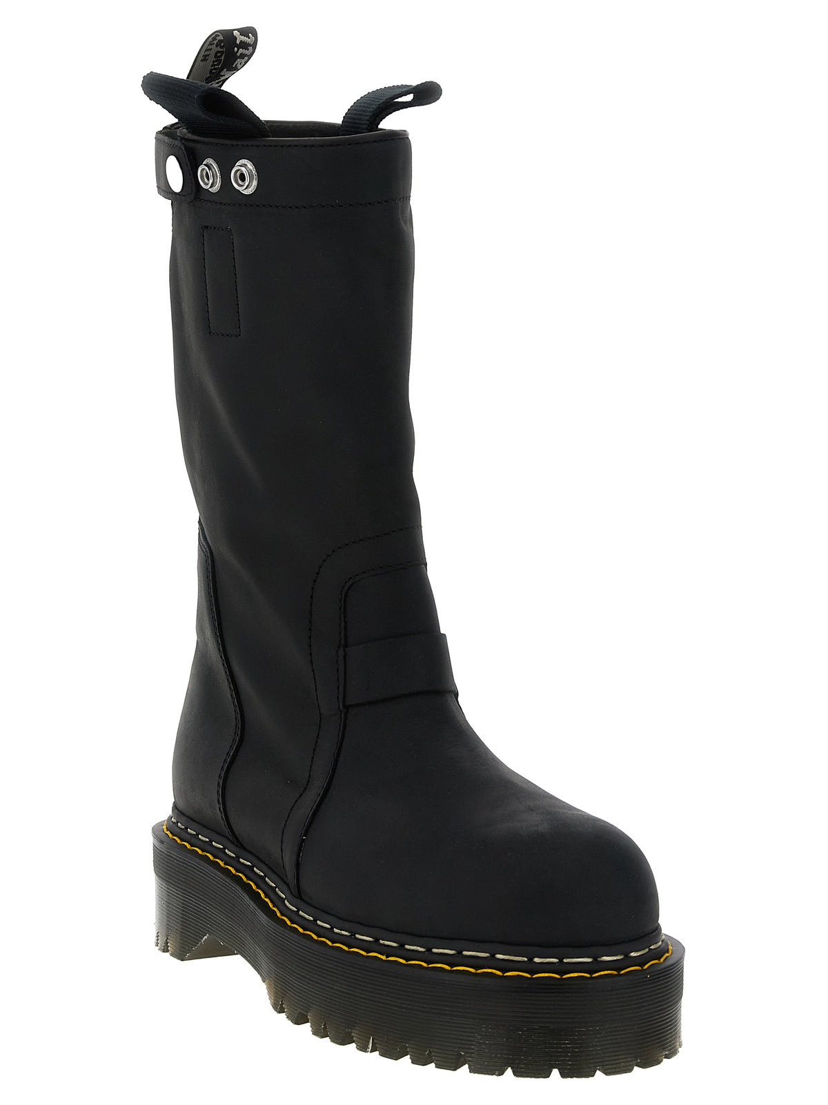 Rick Owens Unisex 'Quad Sole Pull On' Dr.Martens X Rickowens Boots RICK OWENS