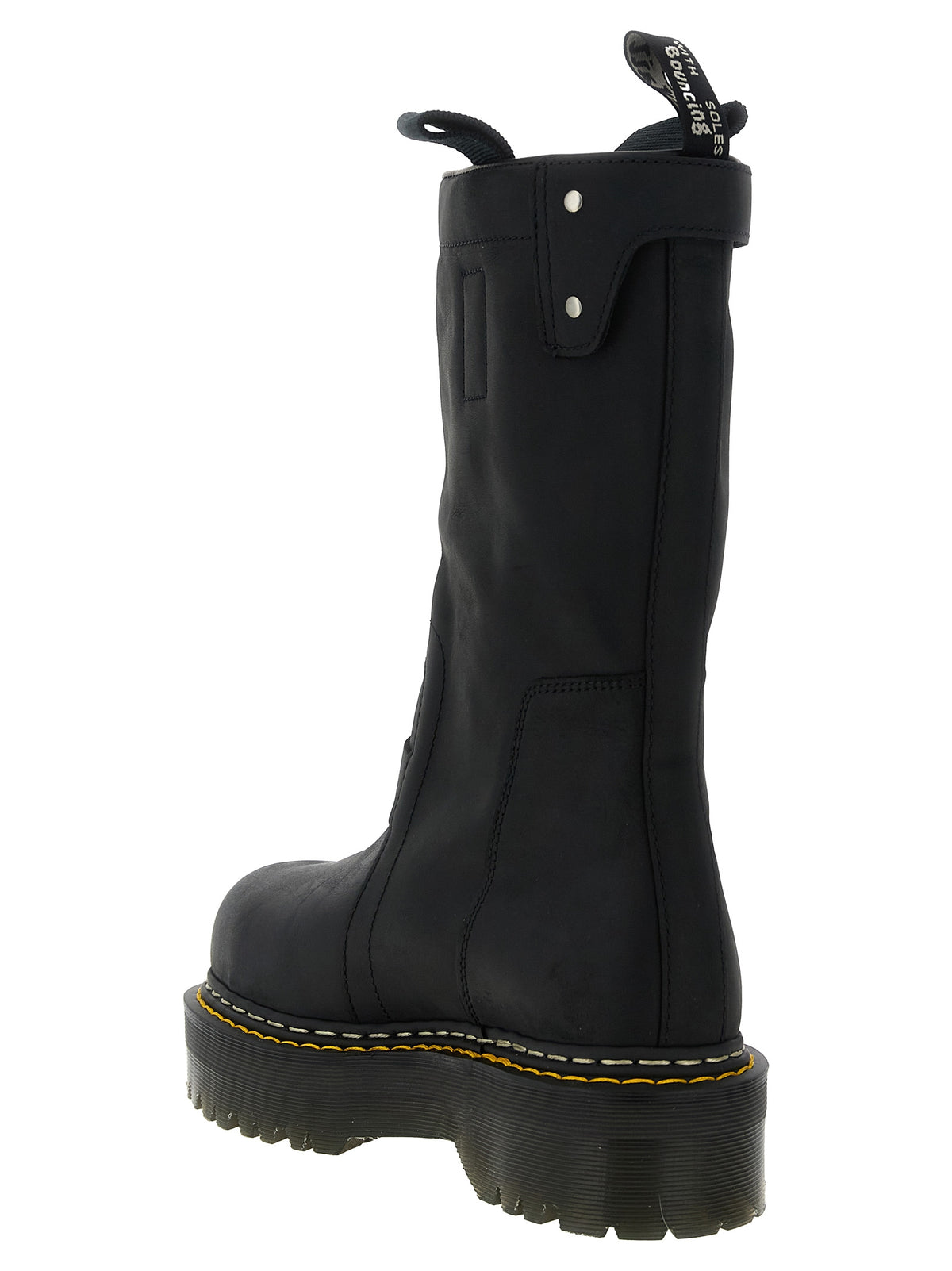 Rick Owens Unisex 'Quad Sole Pull On' Dr.Martens X Rickowens Boots RICK OWENS