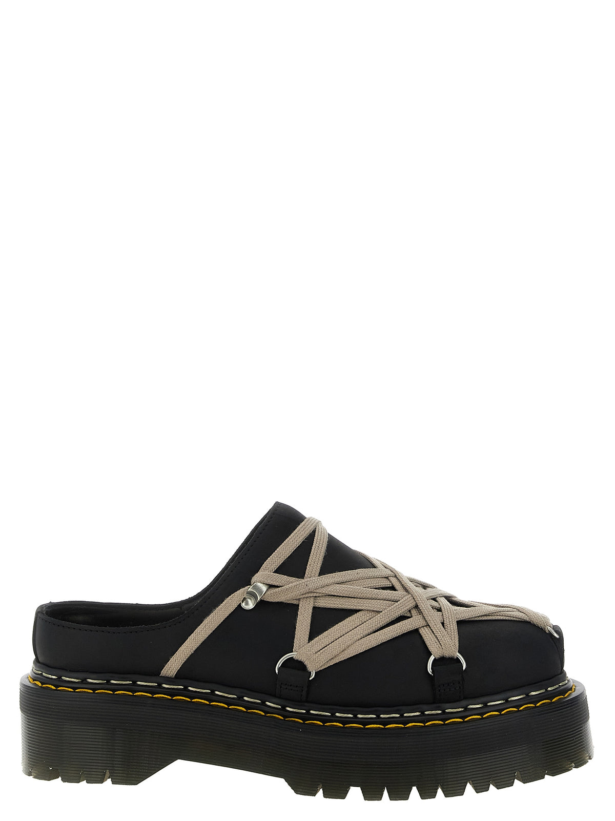 Rick Owens Unisex 'Quadsolemegalace®' Mules Dr.Martens X Rickowens RICK OWENS