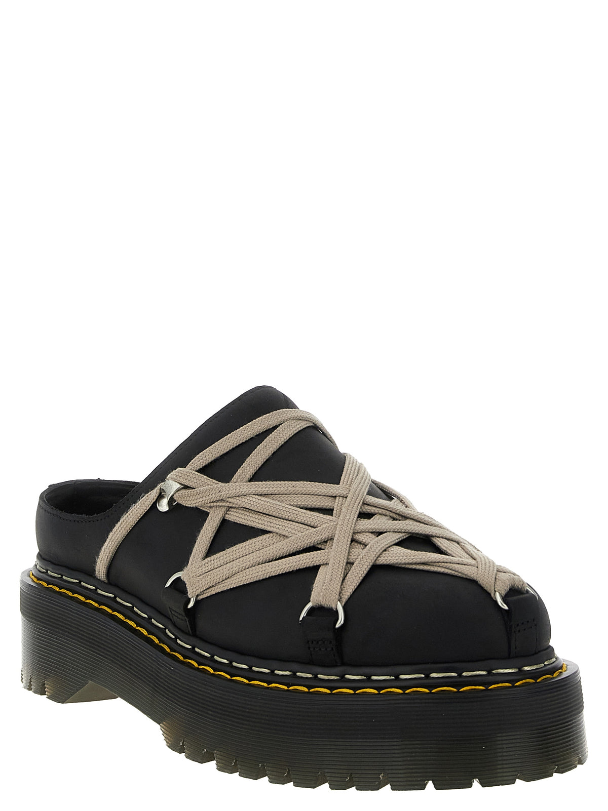 Rick Owens Unisex 'Quadsolemegalace®' Mules Dr.Martens X Rickowens RICK OWENS