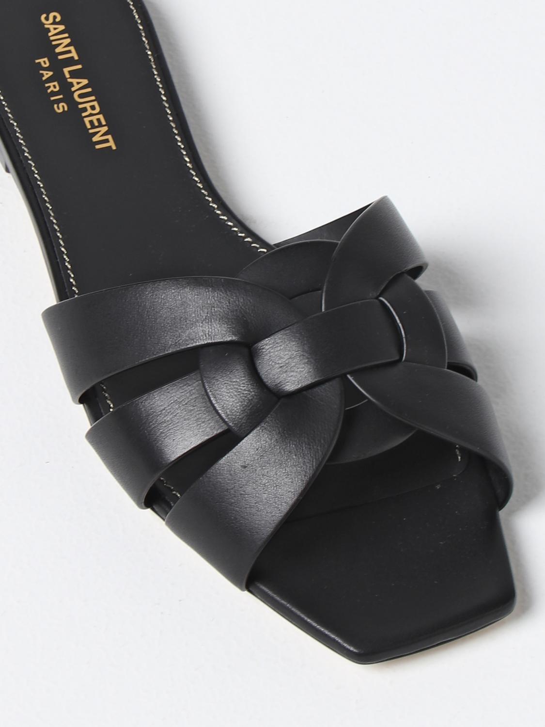 Saint Laurent Heeled Sandal Woman Black