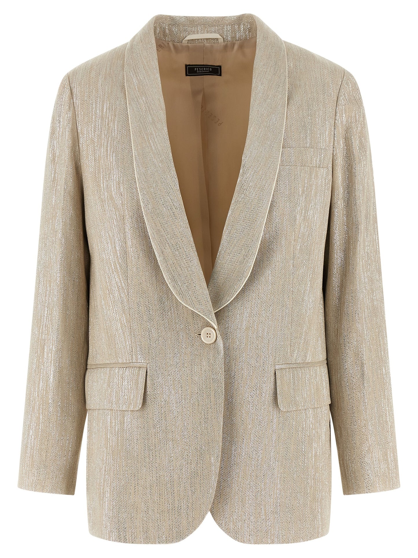 Peserico Women Lamé Thread Blazer PESERICO