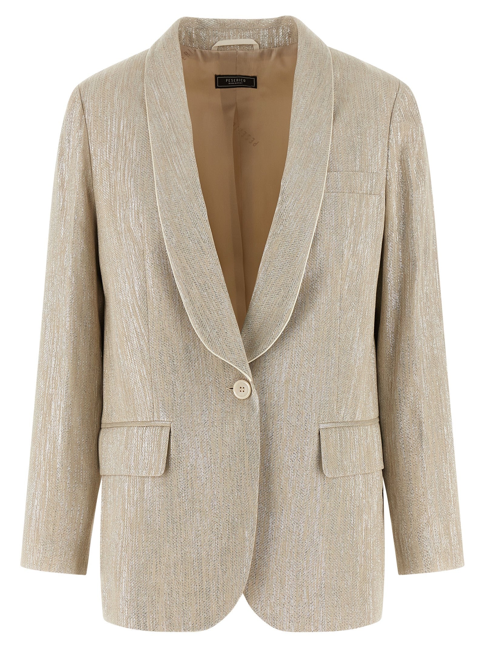 Peserico Women Lamé Thread Blazer PESERICO