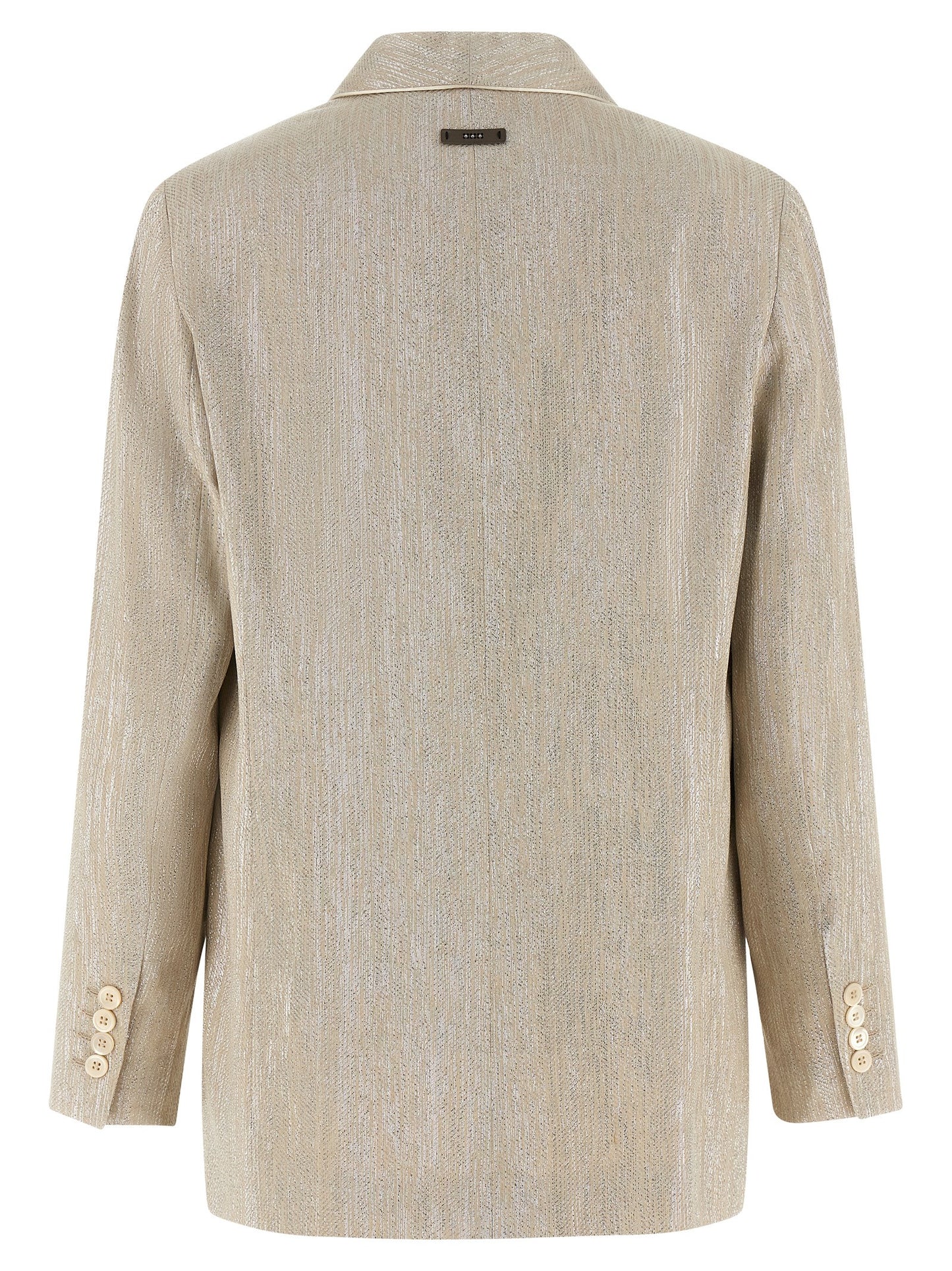 Peserico Women Lamé Thread Blazer PESERICO
