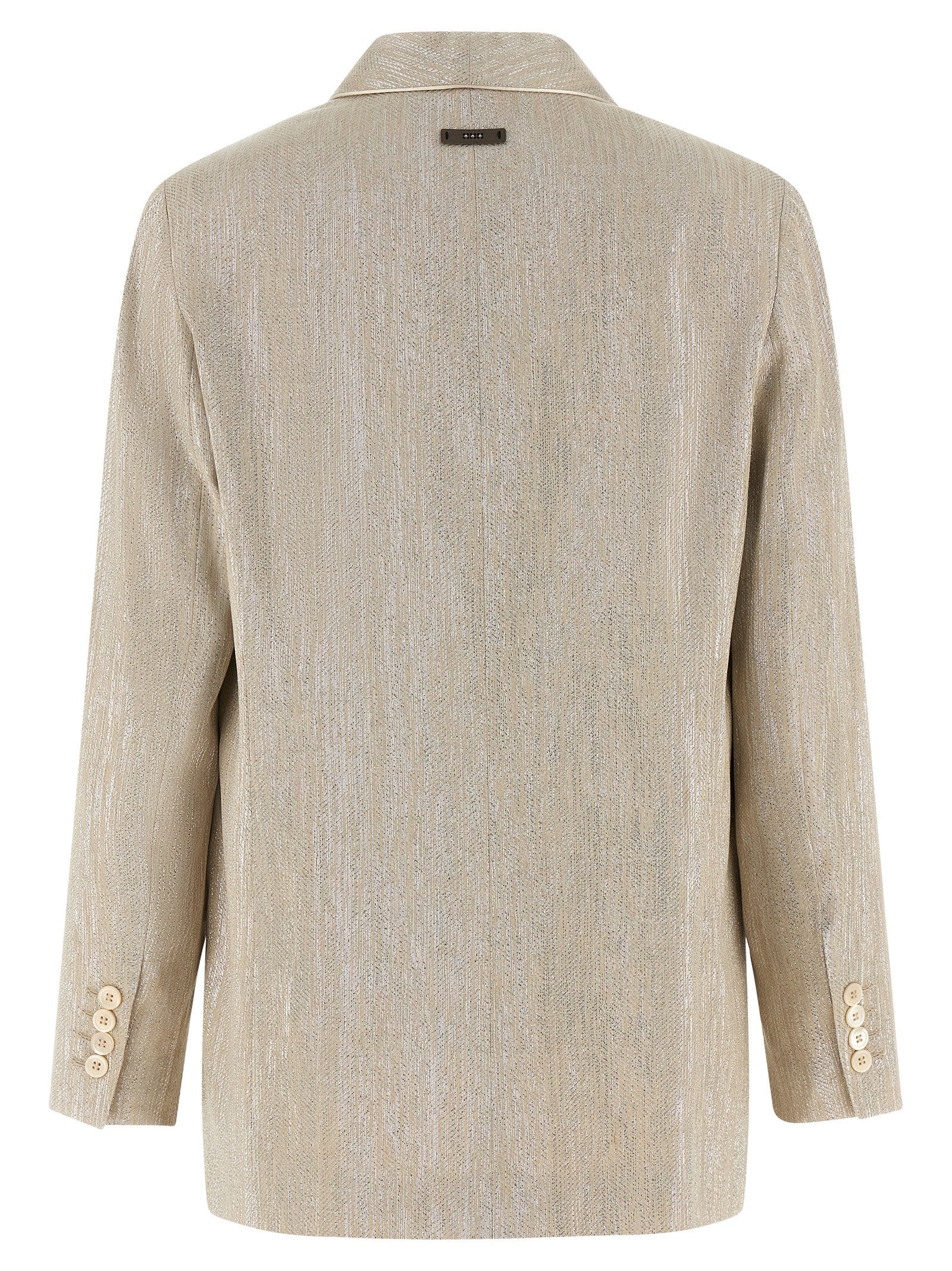 Peserico Women Lamé Thread Blazer PESERICO