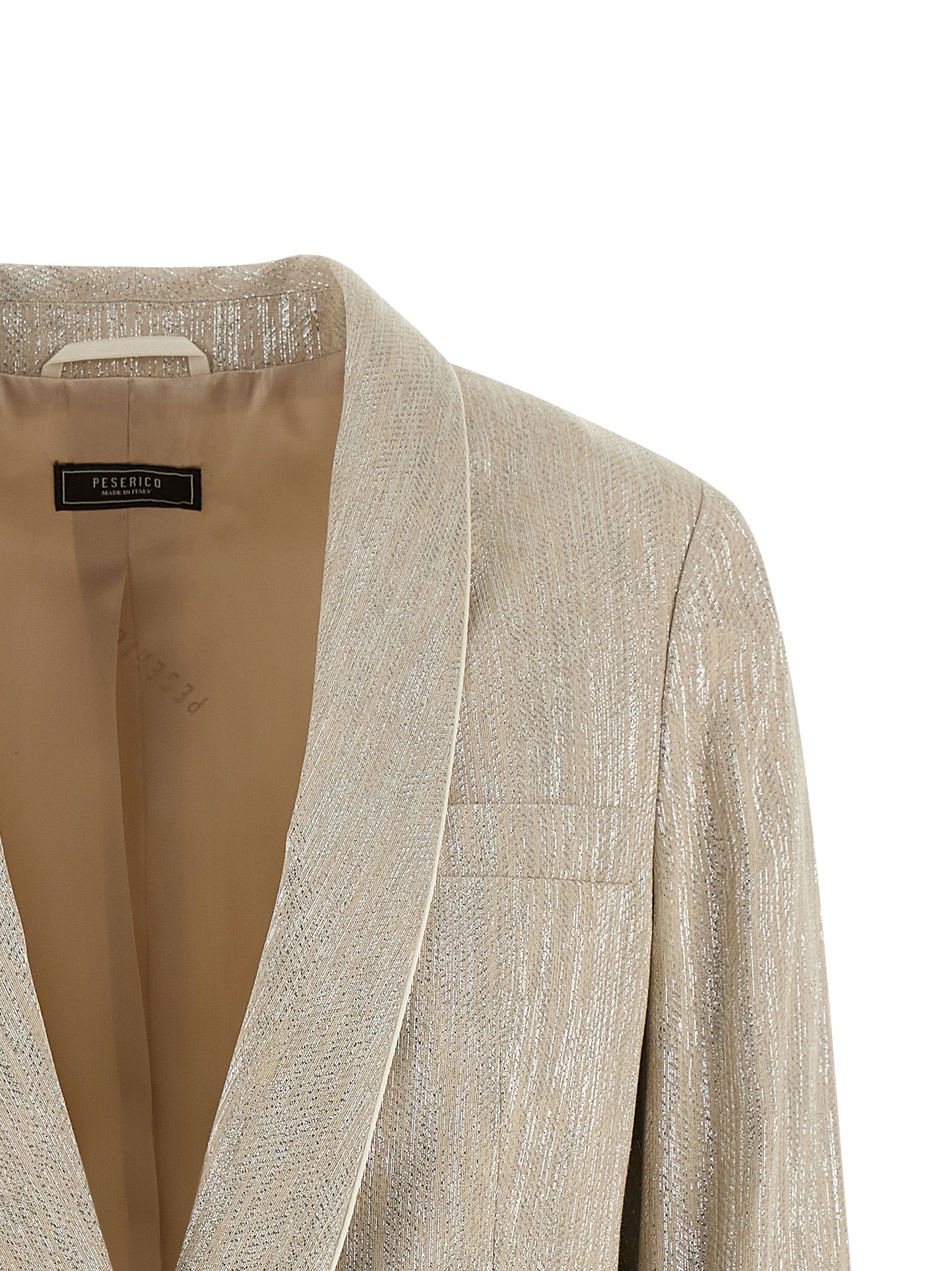 Peserico Women Lamé Thread Blazer PESERICO