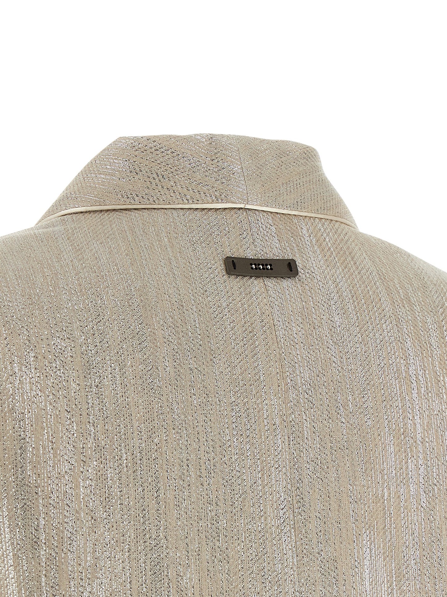 Peserico Women Lamé Thread Blazer PESERICO