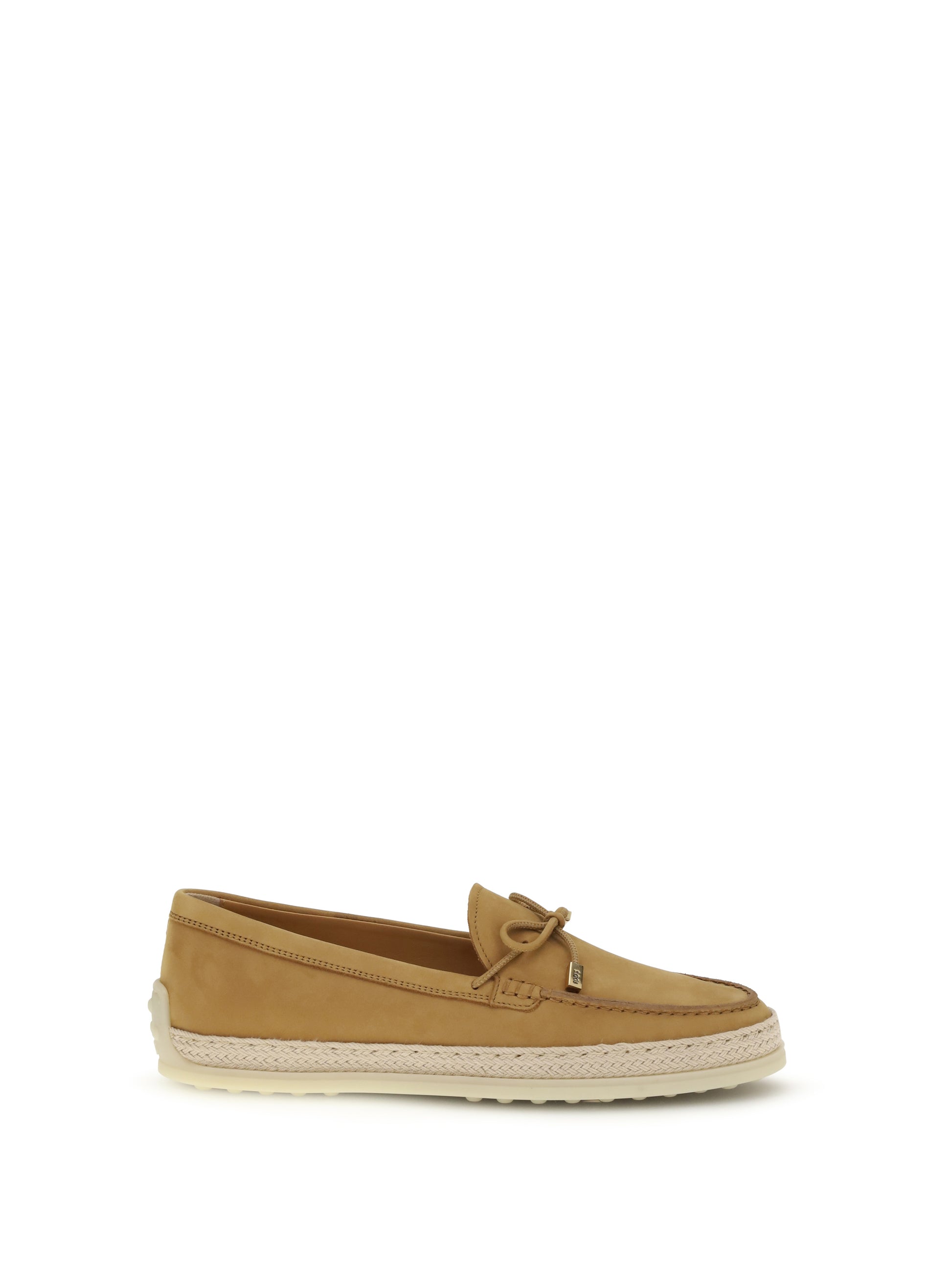Tod's Women Suede And Raffia Loafers TOD'S