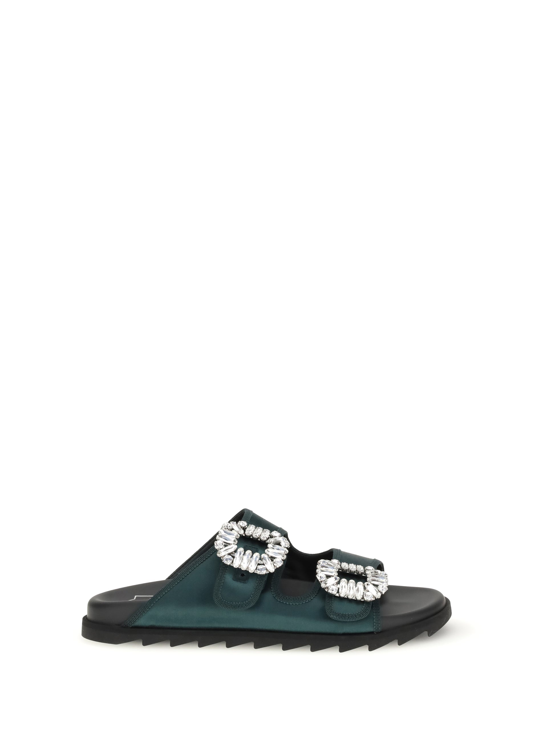 Roger Vivier Women Slidy Viv Sandals With Strass ROGER VIVIER