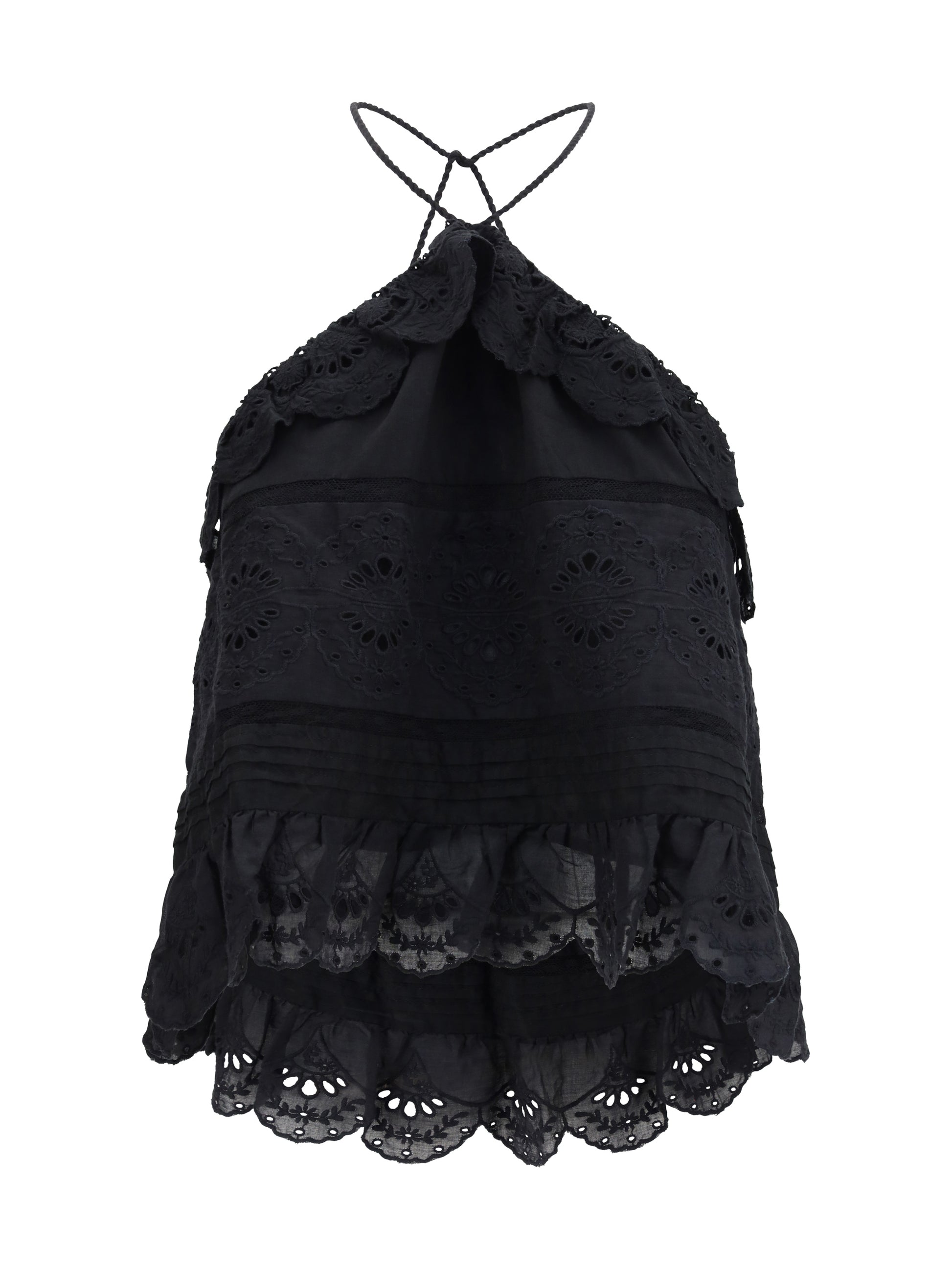 Marant Etoile Women Prisha Ruffle Top ISABEL MARANT ETOILE