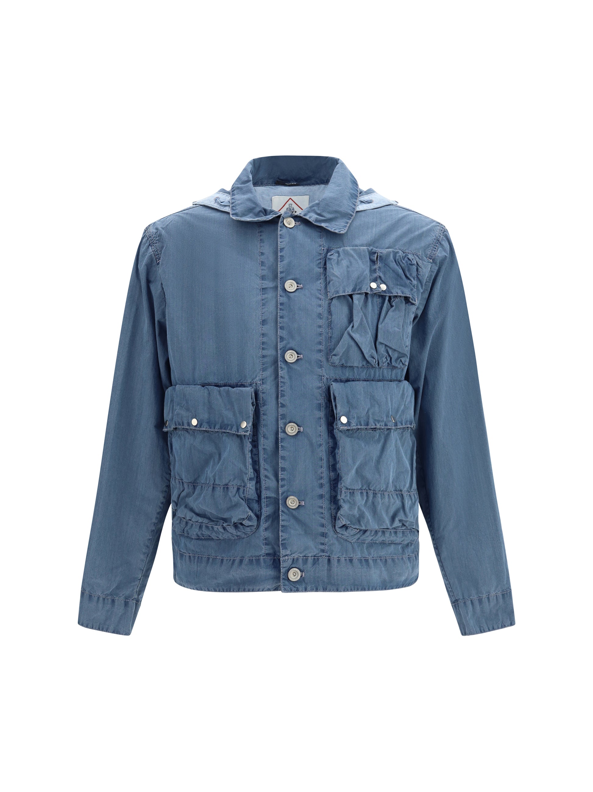 C.P. Company Men 50 Fili Indigo Bleached Goggle Jacket C.P. COMPANY