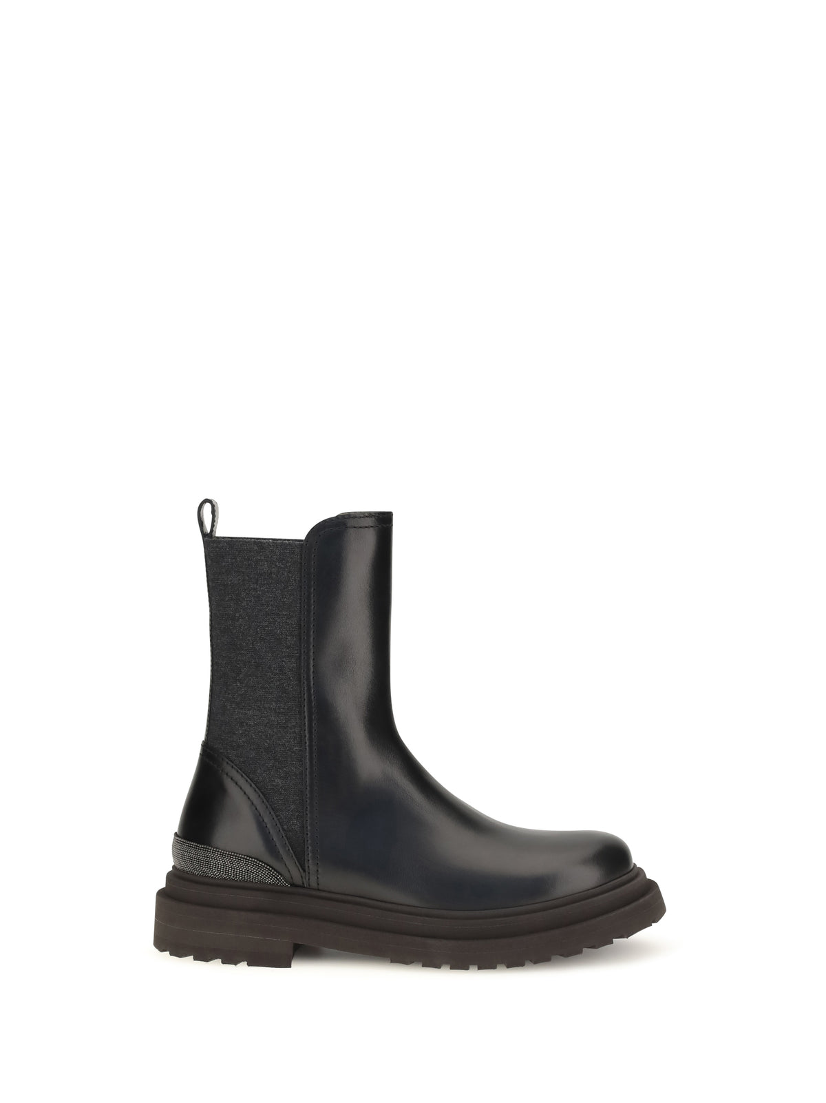 Brunello Cucinelli Women Leather Chelsea Ankle Boots BRUNELLO CUCINELLI