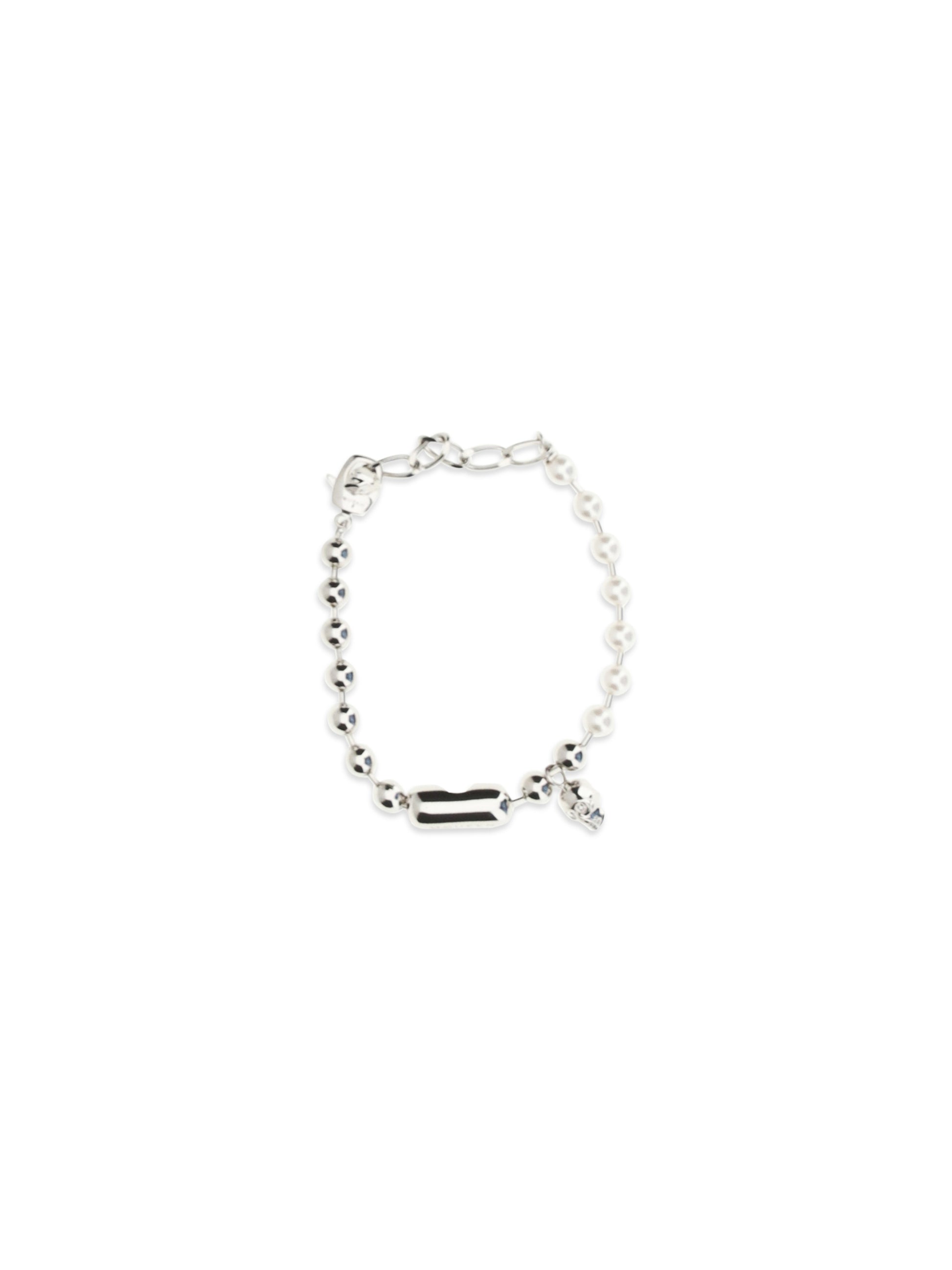 Alexander Mcqueen Men Pearl Skull Bracelet ALEXANDER MCQUEEN