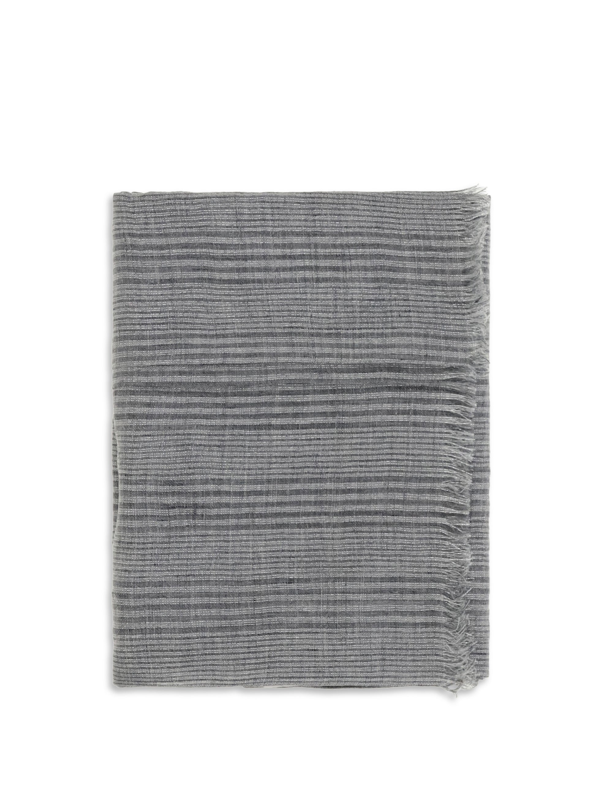 Brunello Cucinelli Women Linen Scarf With Lurex Details BRUNELLO CUCINELLI