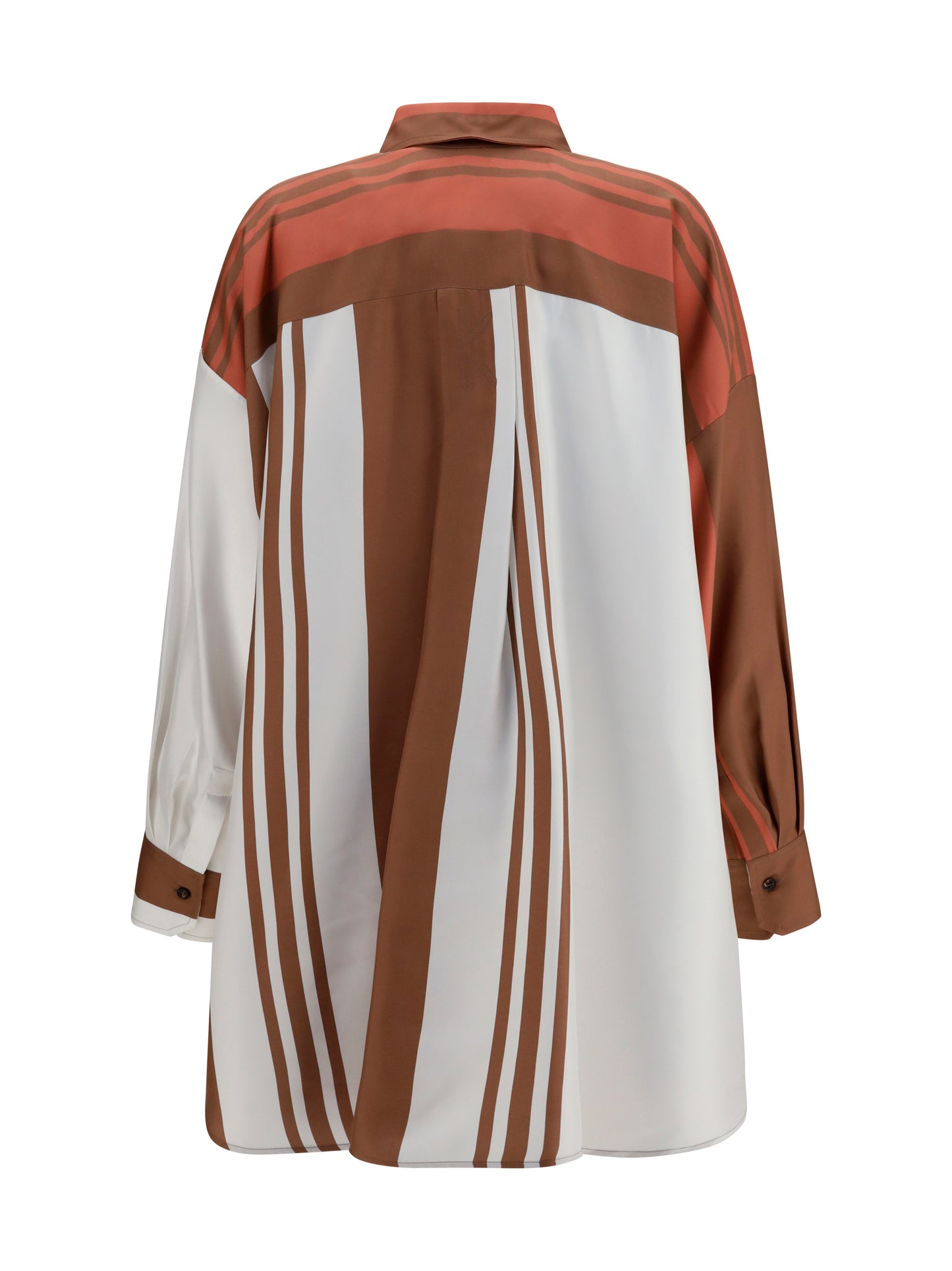 Kiton Women Long Striped Silk Shirt KITON