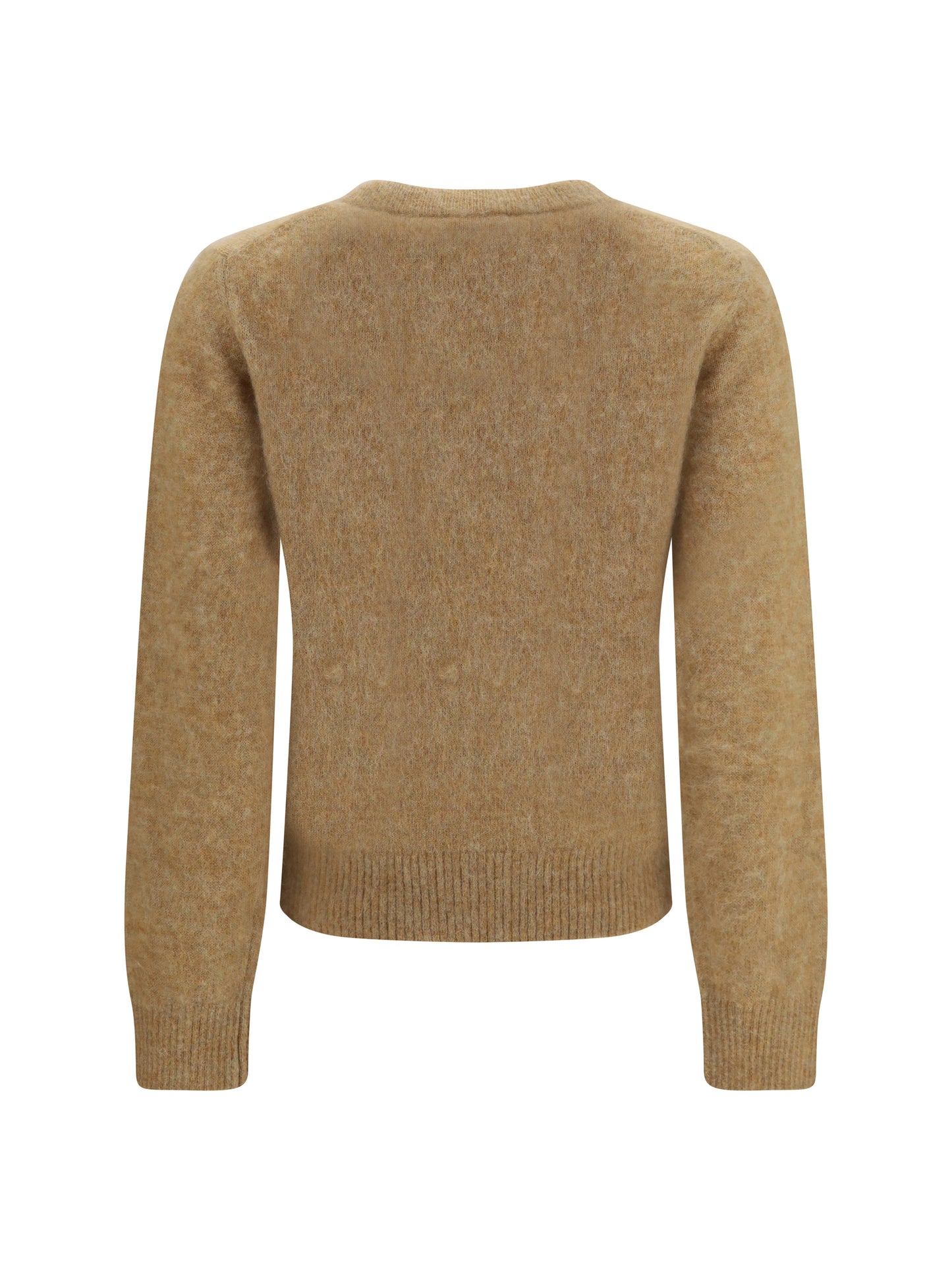 Ganni Women Teddy Brushed Alpaca Crewneck Sweater GANNI