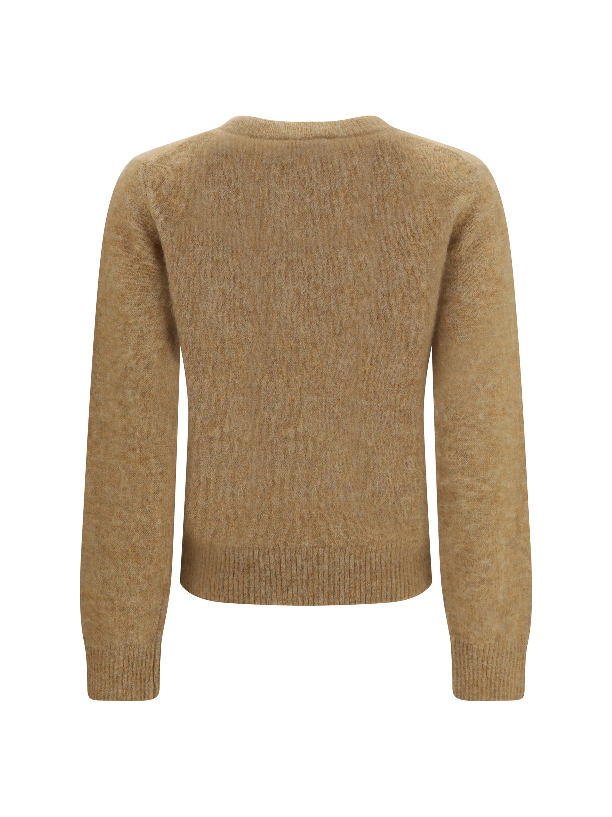 Ganni Women Teddy Brushed Alpaca Crewneck Sweater GANNI