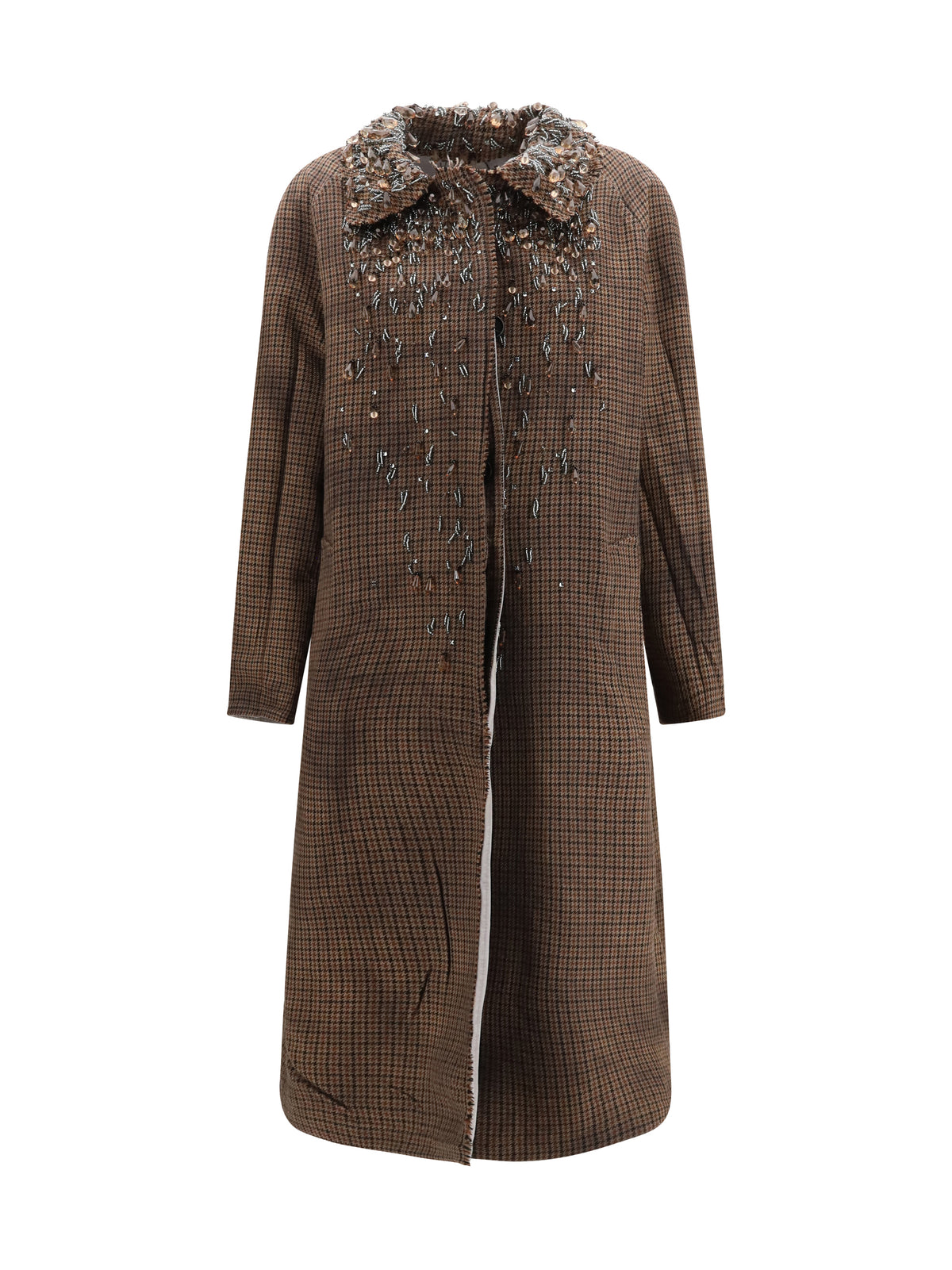 Prada Women Reversible Single-Breasted Coat With Gocce Details PRADA