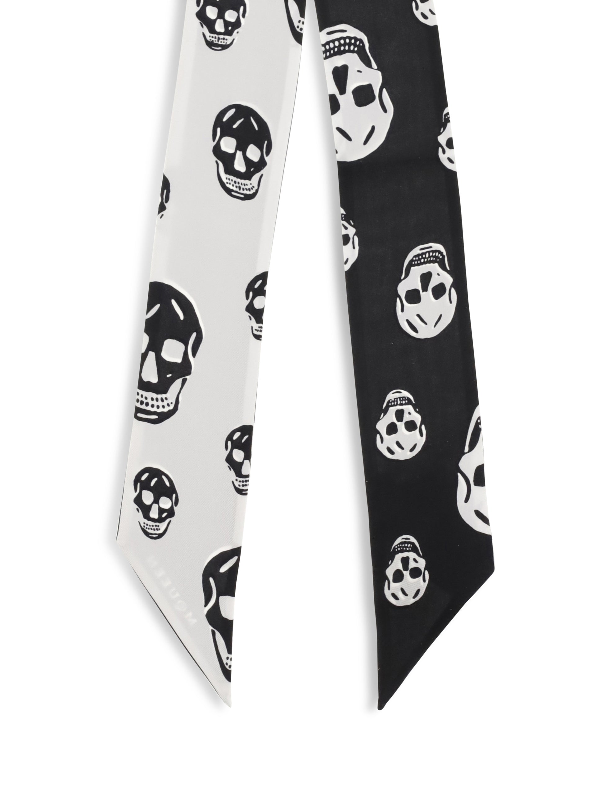 Alexander Mcqueen Women Skull Ribbon Scarf ALEXANDER MCQUEEN